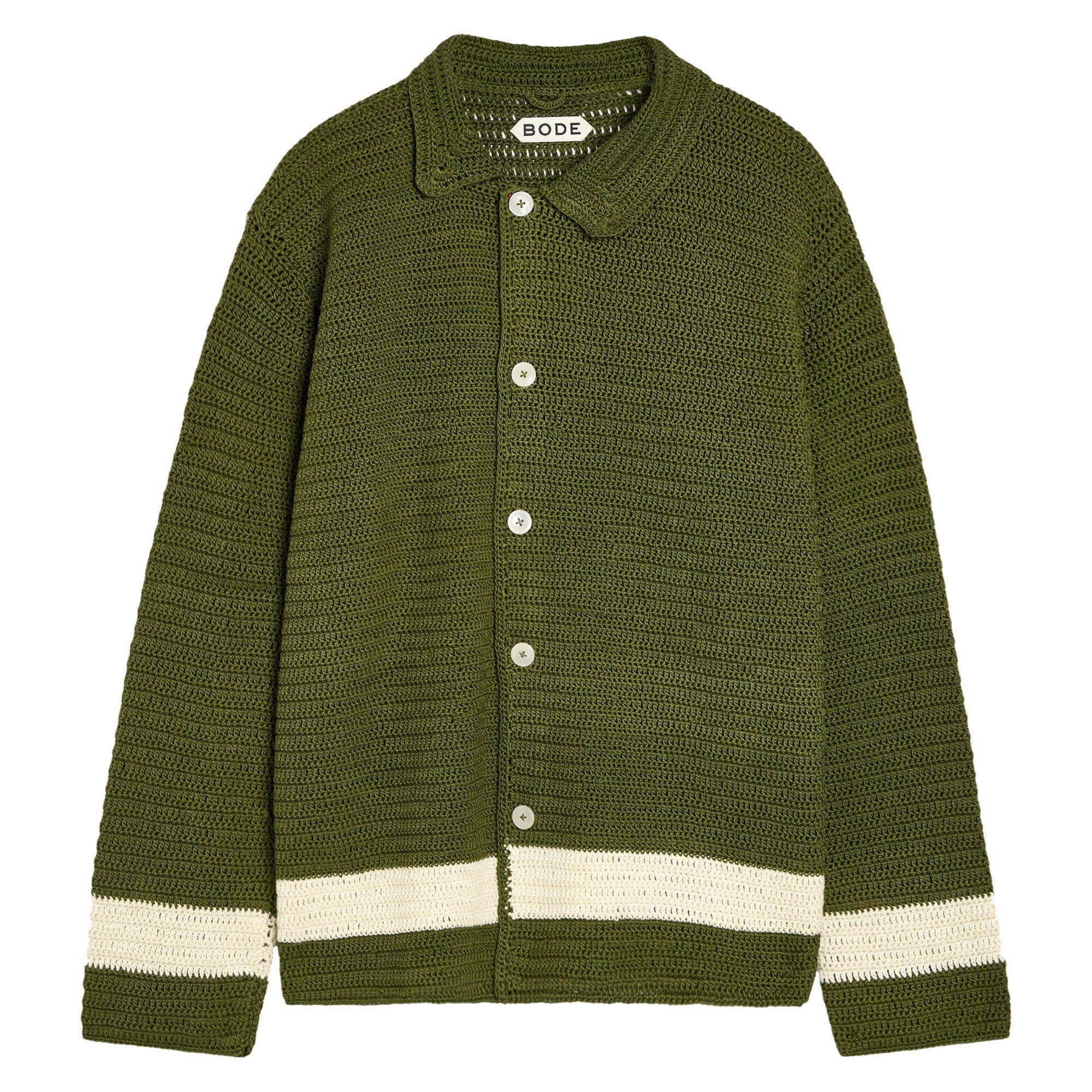 Bode BODE MARSH CROCHET SHIRT