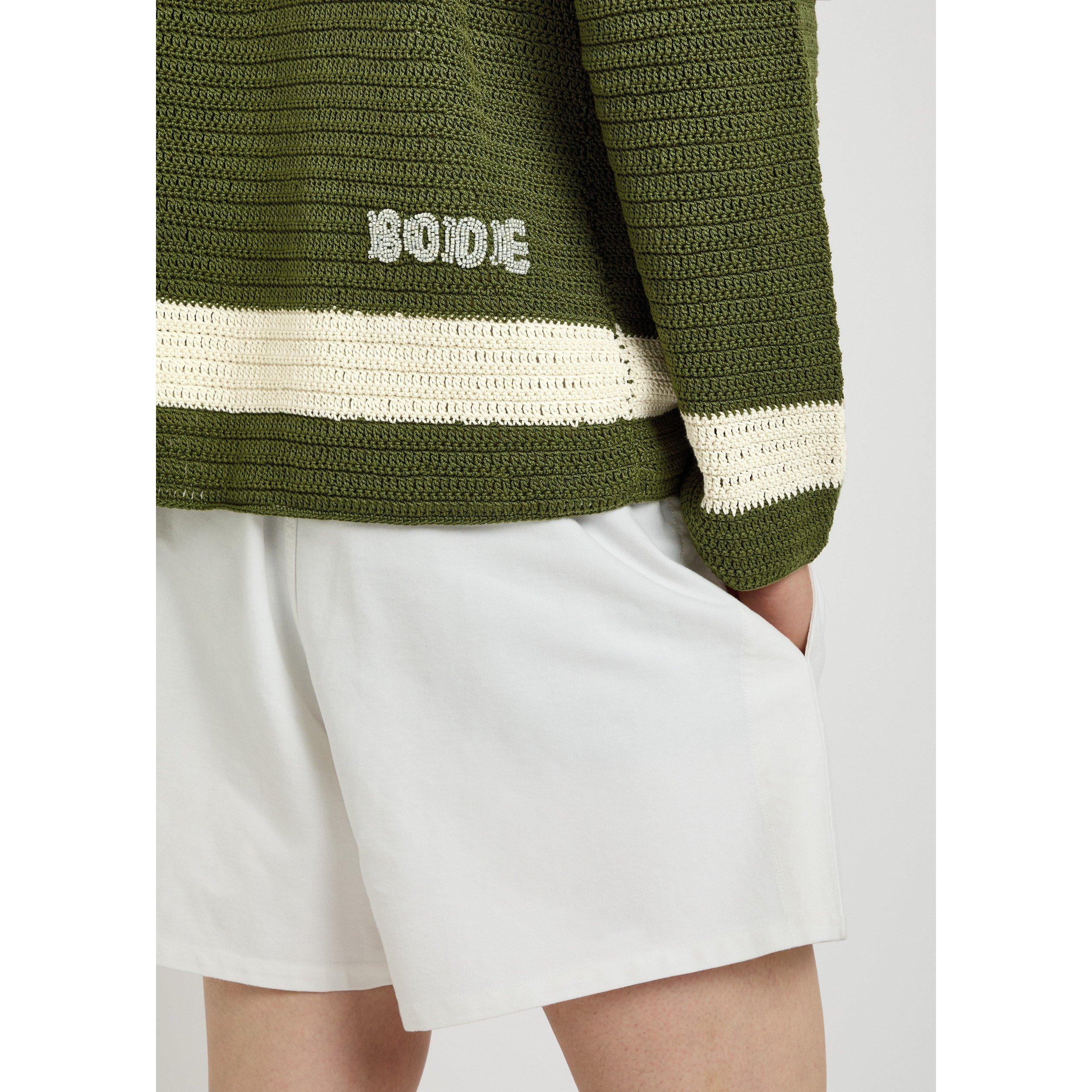 GREEN - Bode - BODE MARSH CROCHET SHIRT - 4