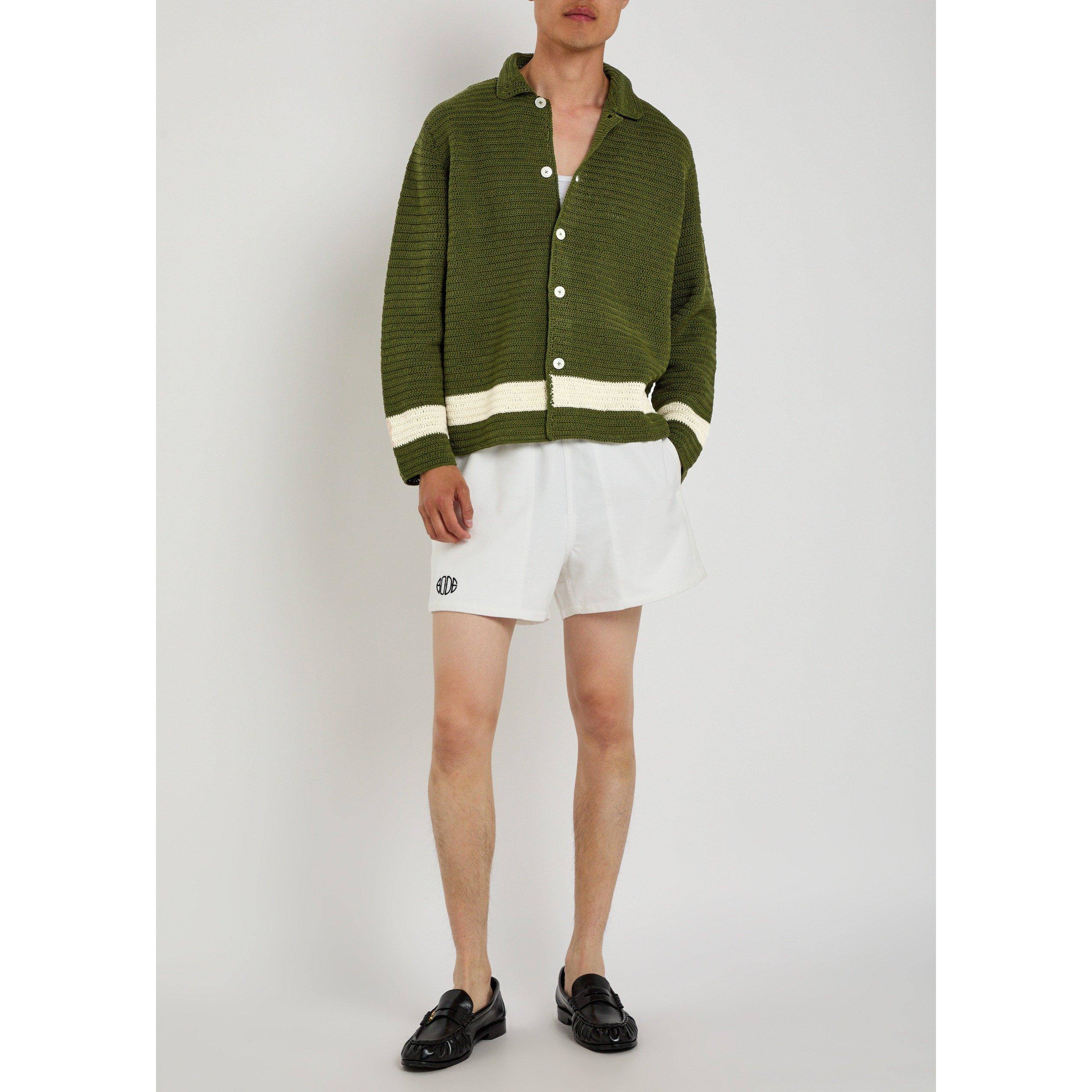 GREEN - Bode - BODE MARSH CROCHET SHIRT - 5