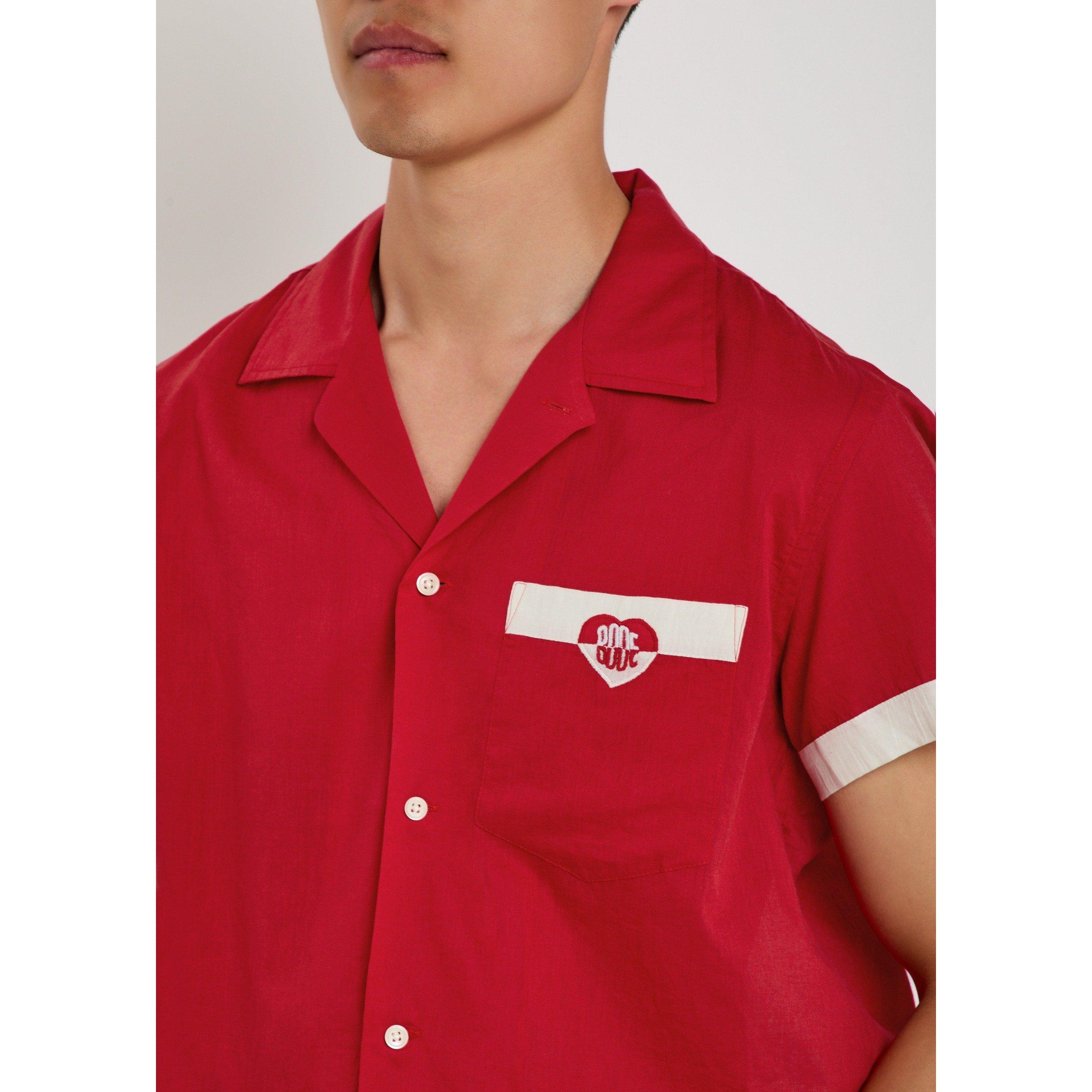 RED AND WHITE - Bode - BODE HEART DECO SHORT SLEEVE S - 4