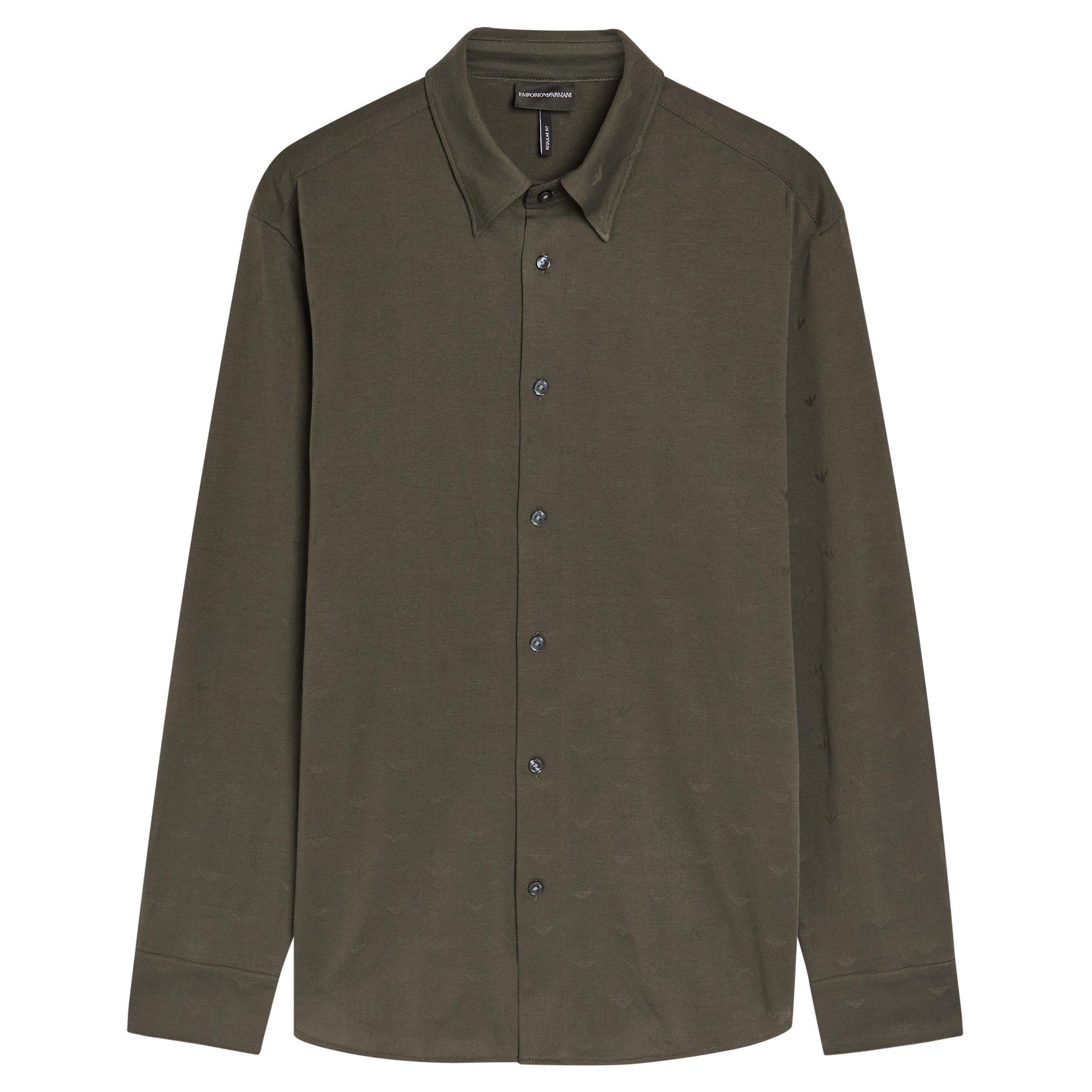 GREY AND OTHER - Emporio Armani - ARM SHRT LS SML LOGO