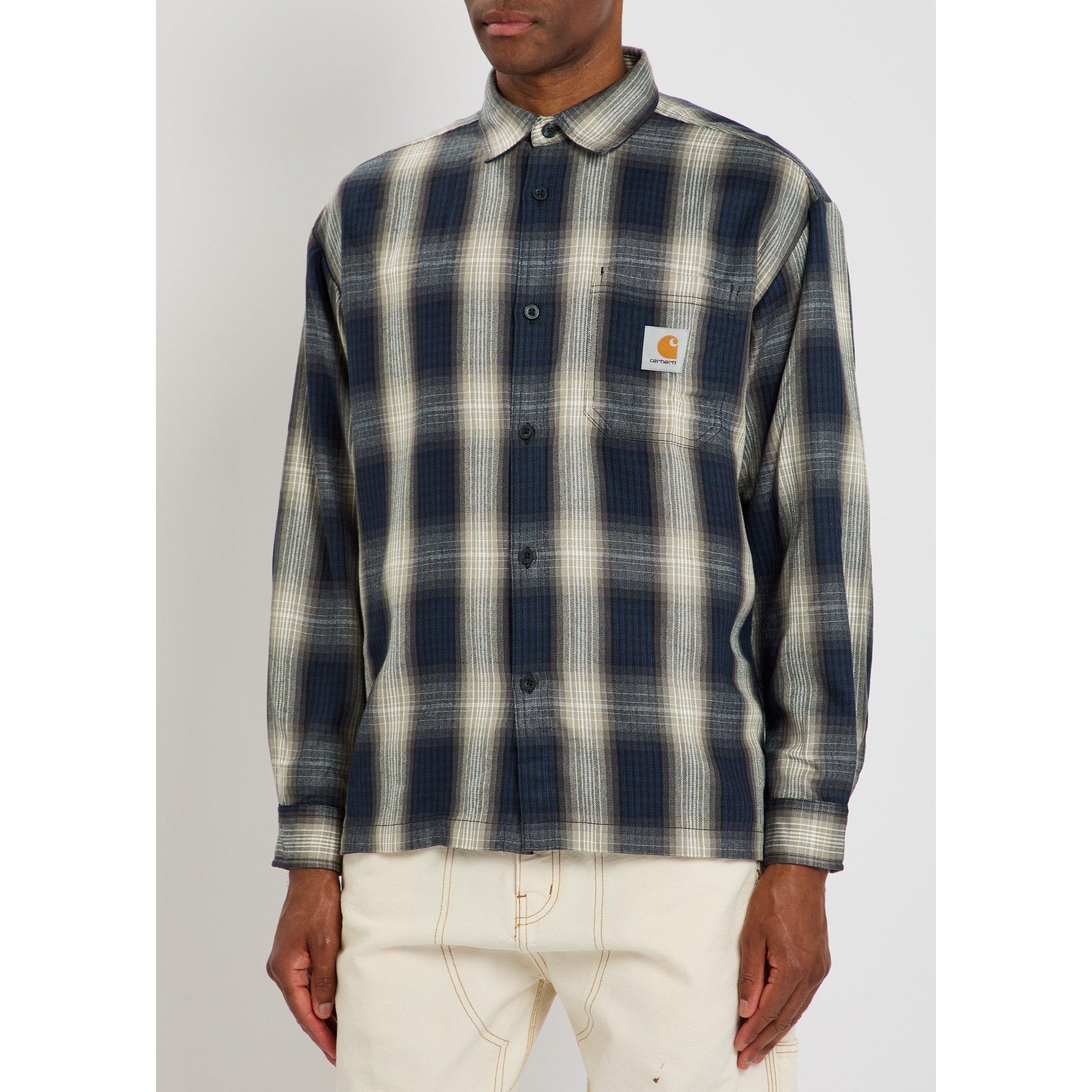 BLACK AND OTHER - Carhartt - Men's Harlin Plaid Long-Sleeve Shirt - 2