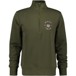 Gant Print Half Zip Evening Blue S