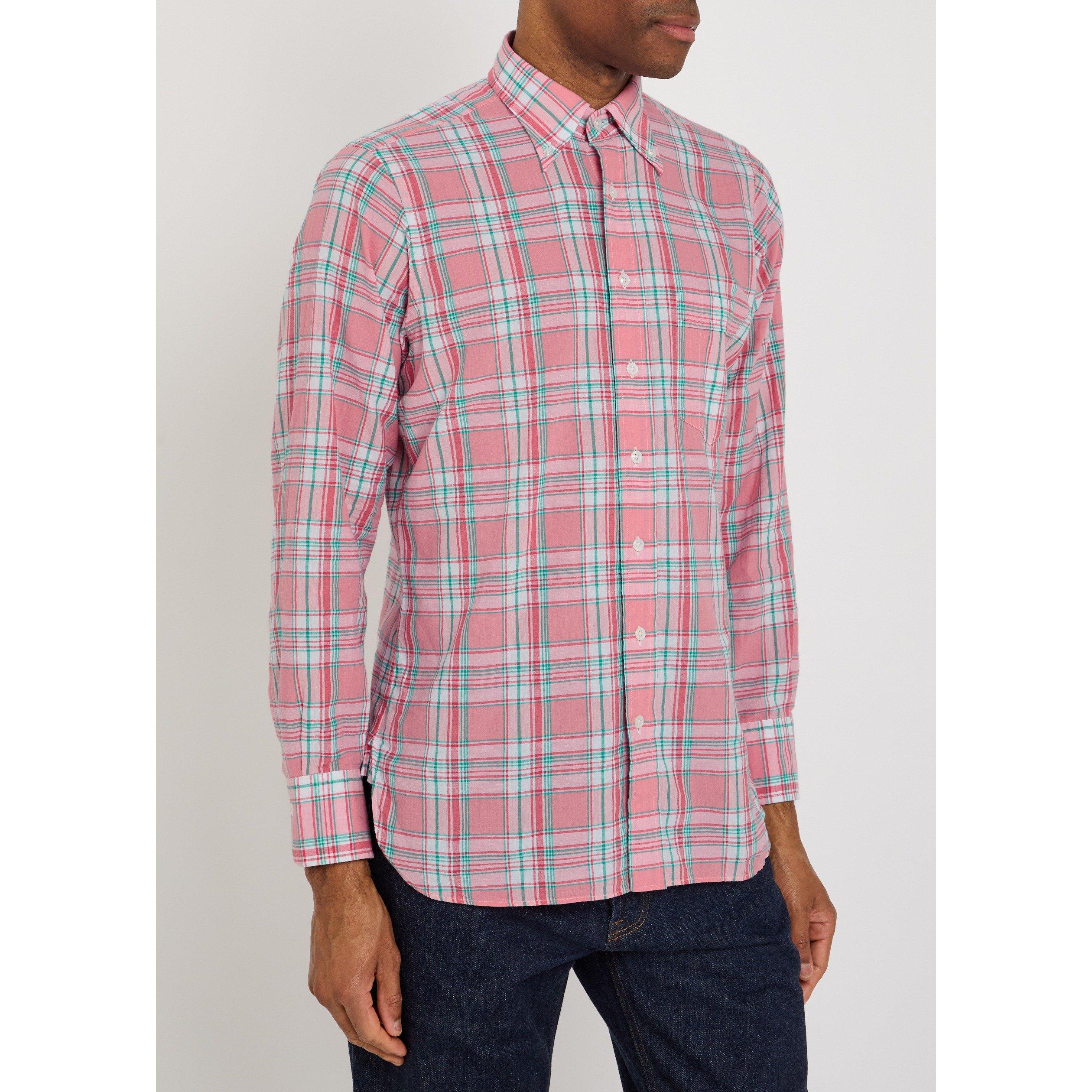 RED AND OTHER - Drakes - Men's Long-Sleeve Cotton Plaid Shirt - 2