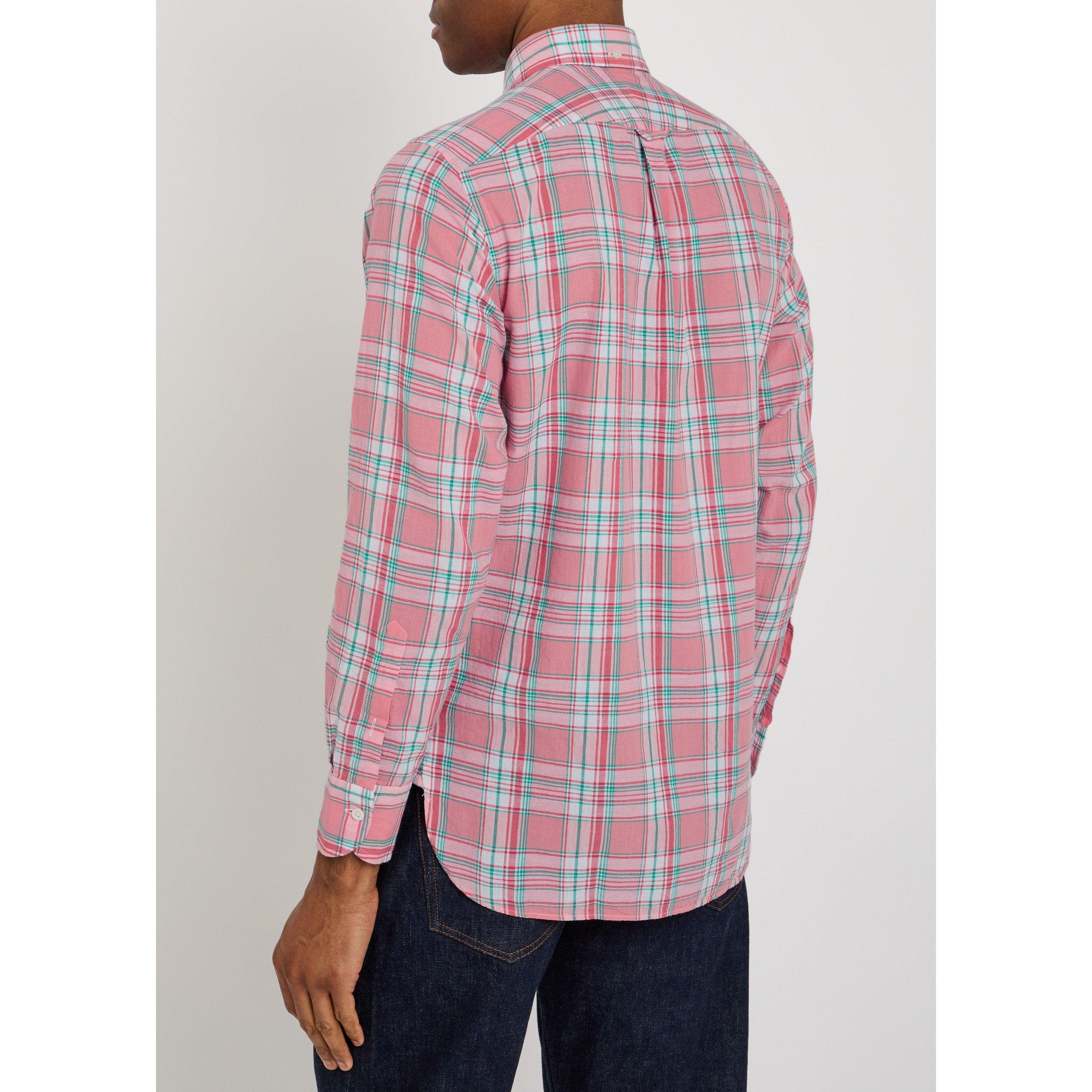 RED AND OTHER - Drakes - Men's Long-Sleeve Cotton Plaid Shirt - 3
