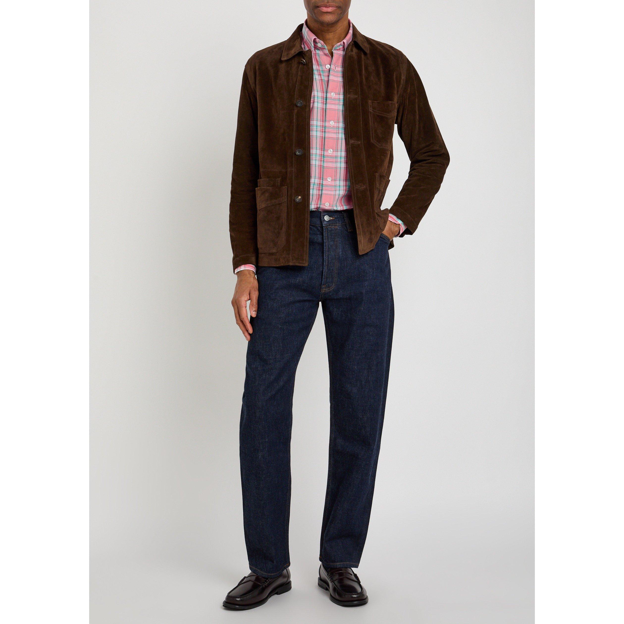 RED AND OTHER - Drakes - Men's Long-Sleeve Cotton Plaid Shirt - 5