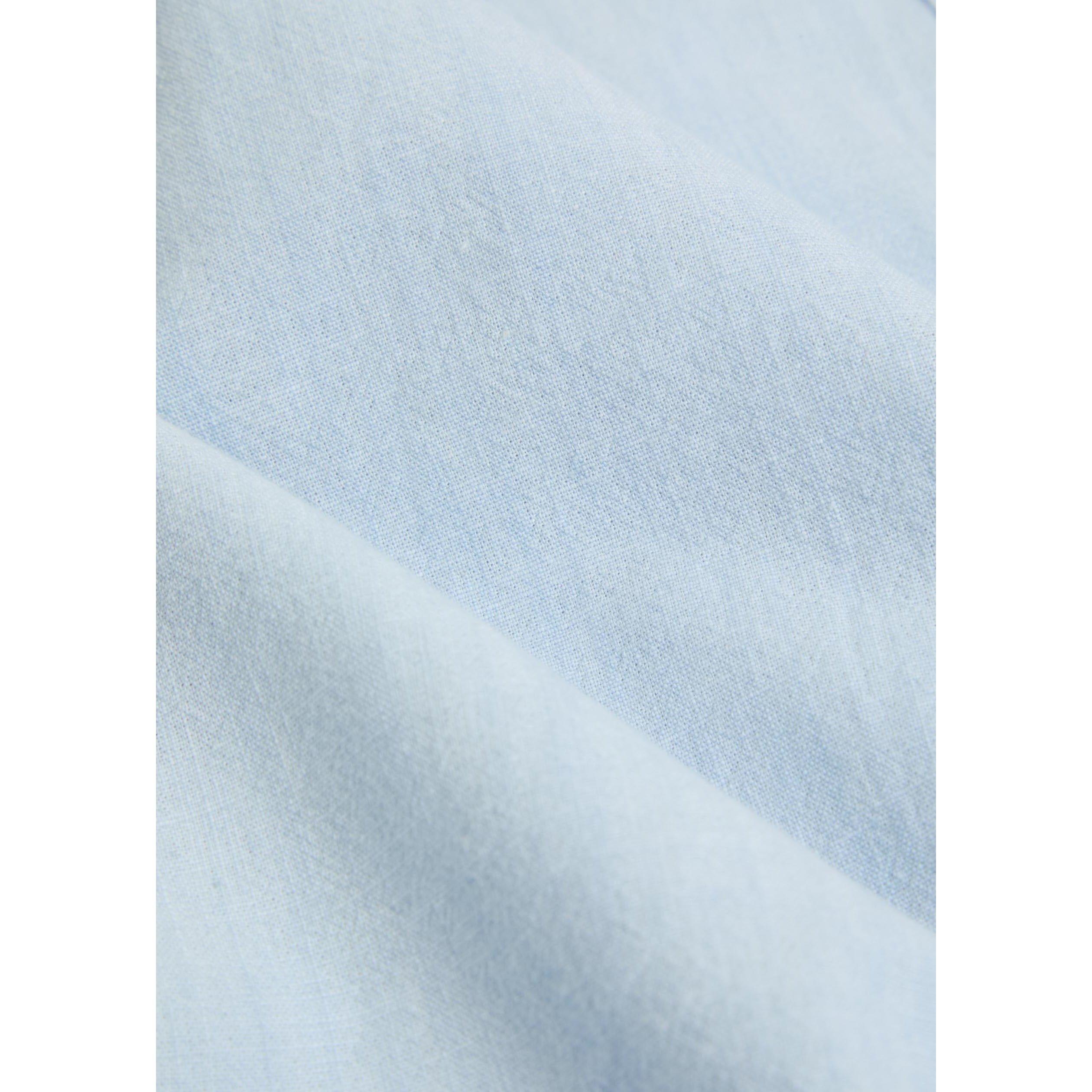 LIGHT BLUE - Drakes - DRA SHRT SS CMP CLR CHMBRY - 4