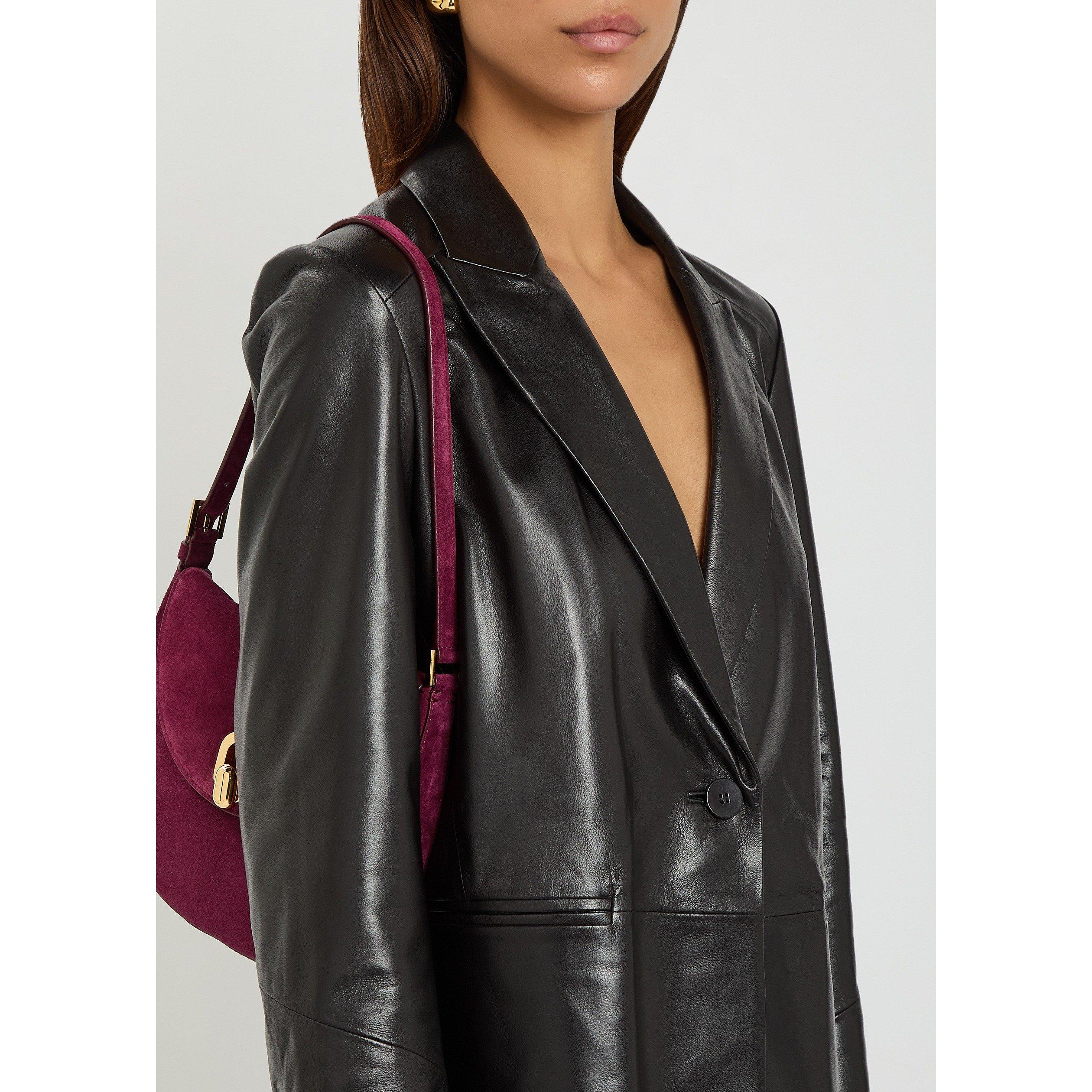 BLACK - Nour Hammour - Women's Arden Leather Blazer - 4