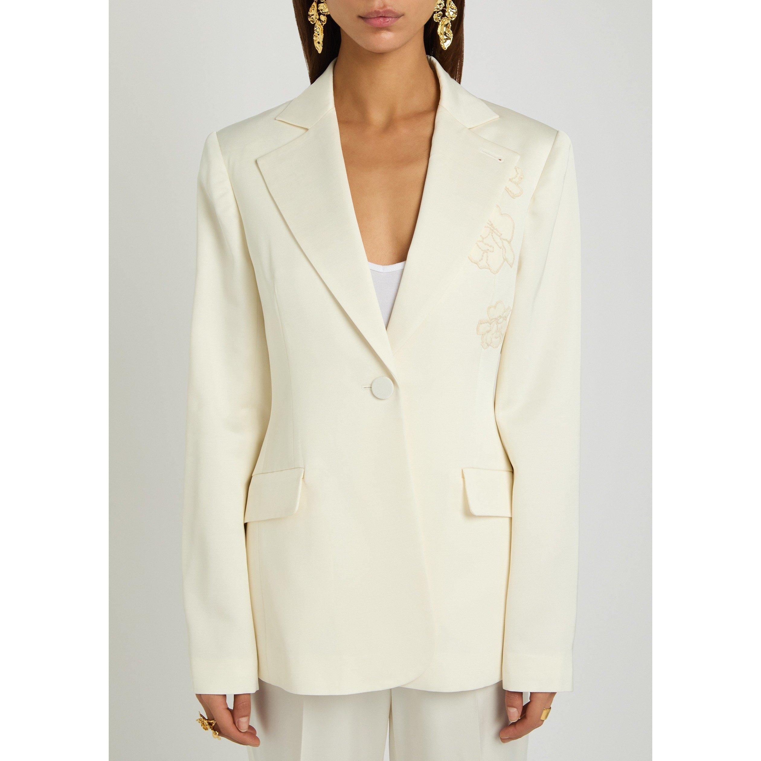 WHITE - Patrick McDowell - ALICE JACKET WITH ROSE APPLIQU - 2