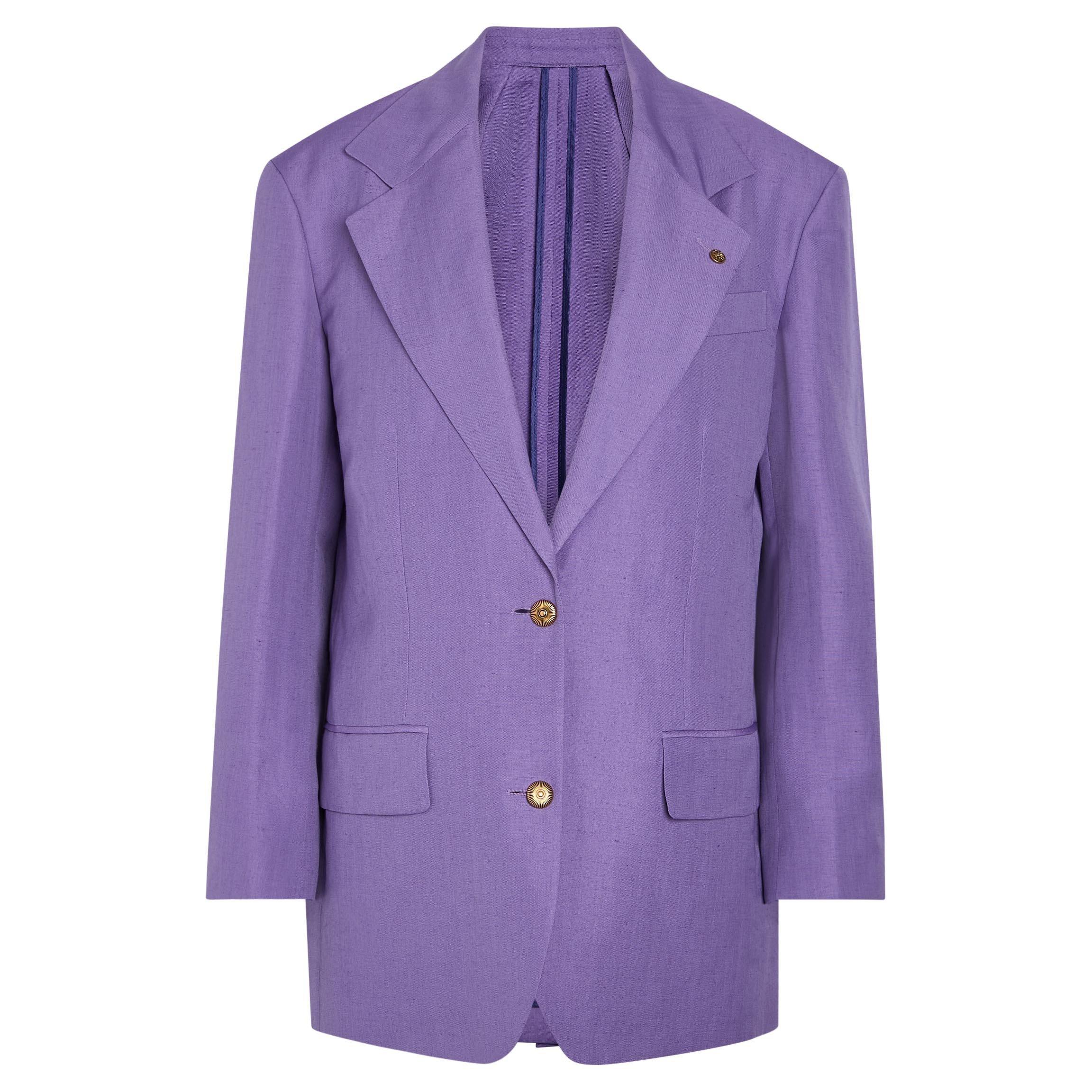 VIOLET - Versace - FORMAL JACKET WOOL LINEN TAILO - 1