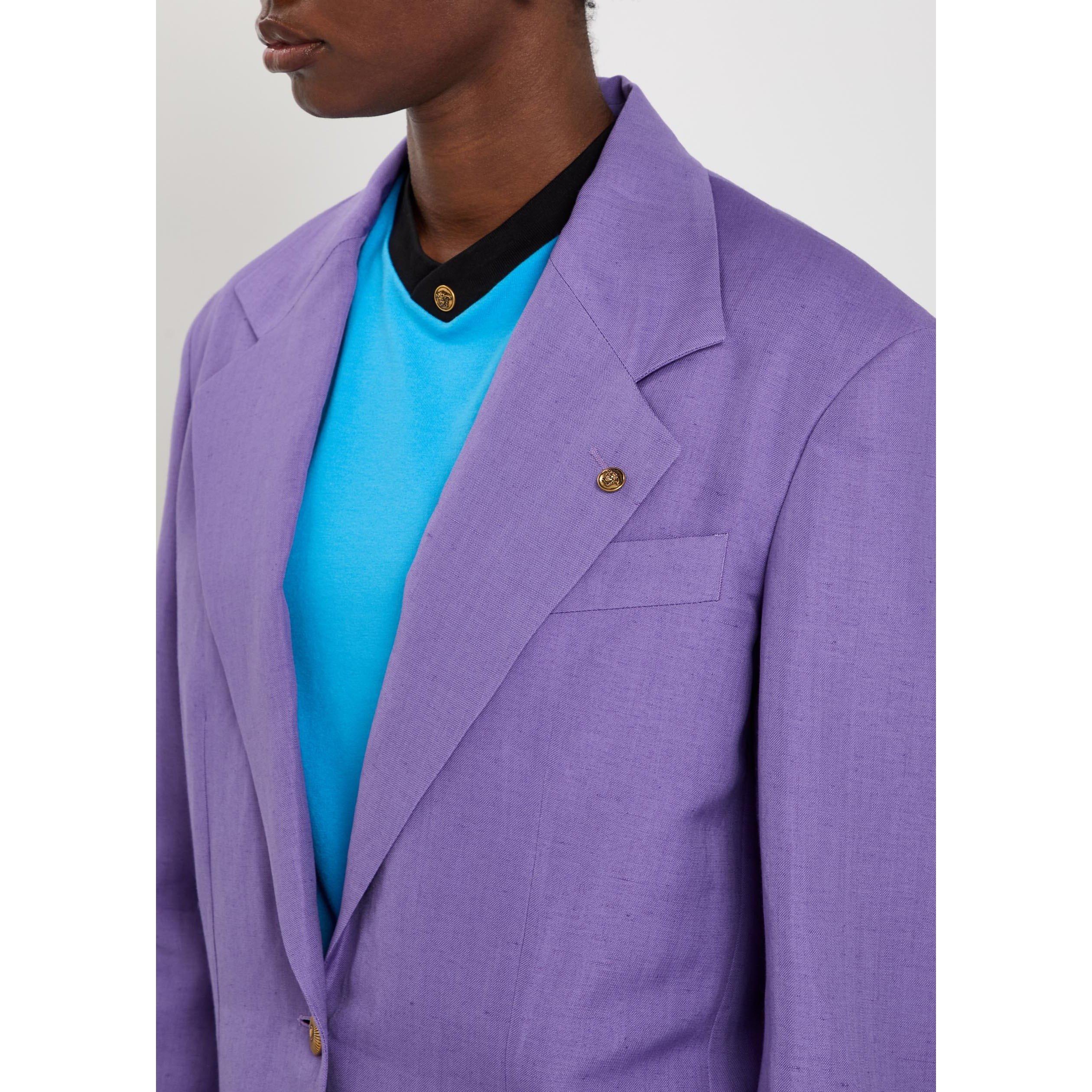 VIOLET - Versace - FORMAL JACKET WOOL LINEN TAILO - 4