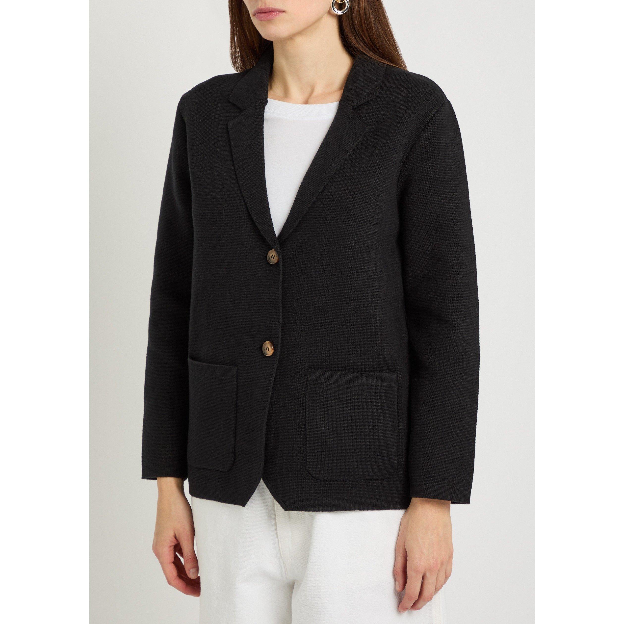 BLACK - Now You Live - Women's Langton Cotton Blazer - 2