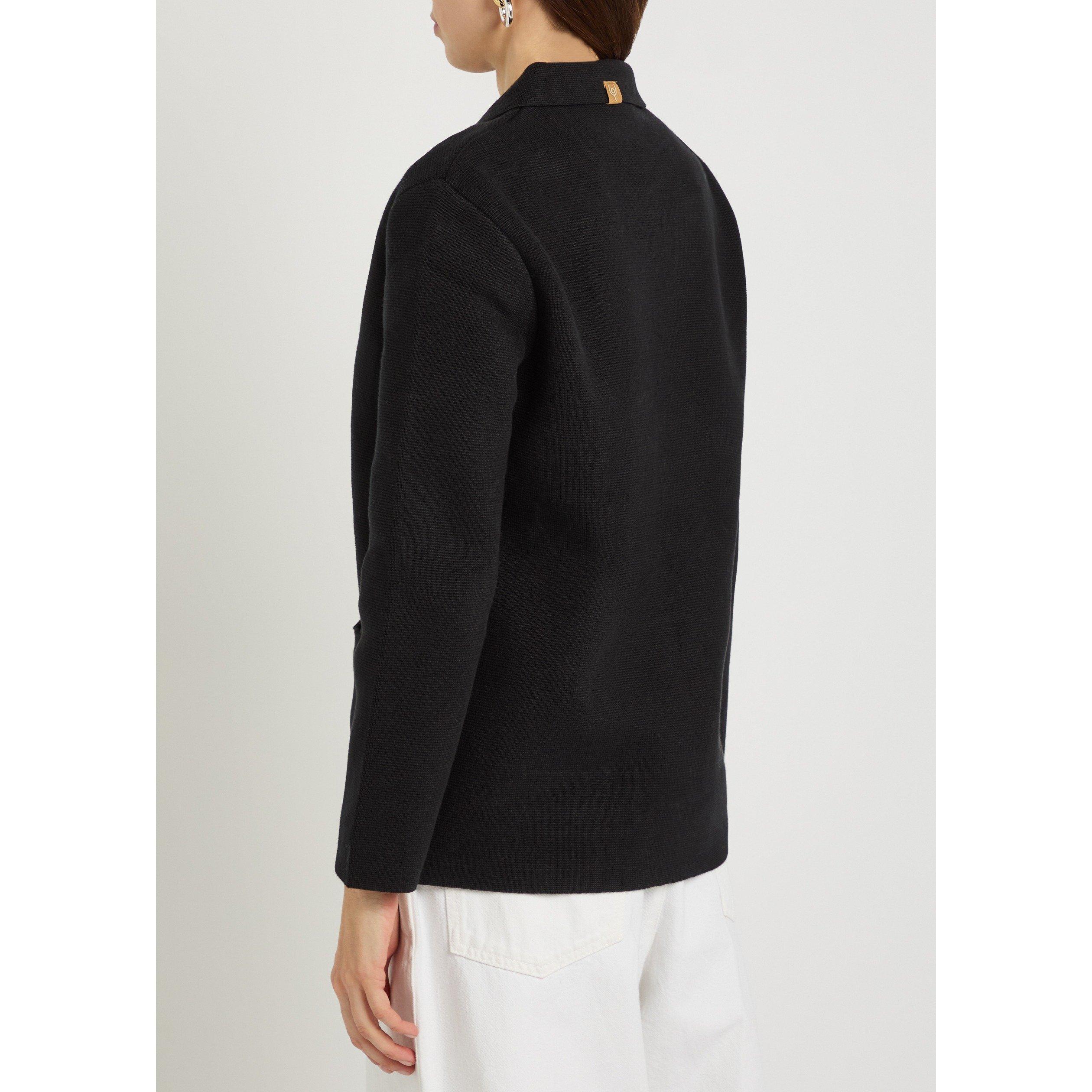 BLACK - Now You Live - Women's Langton Cotton Blazer - 3