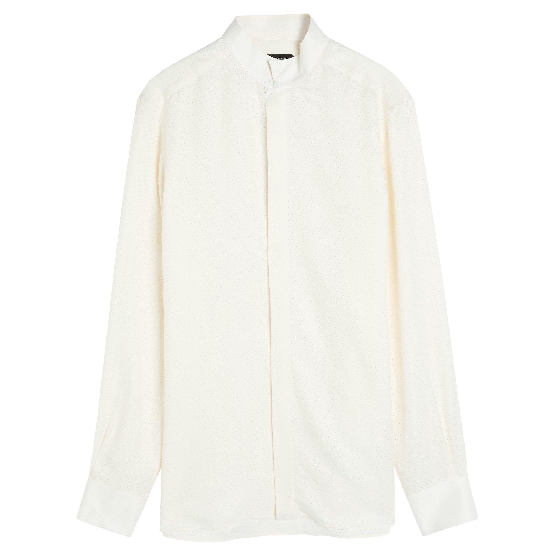 WHITE - Tom Ford - TOM FORD DOT SILK TWILL SLIM F - 1