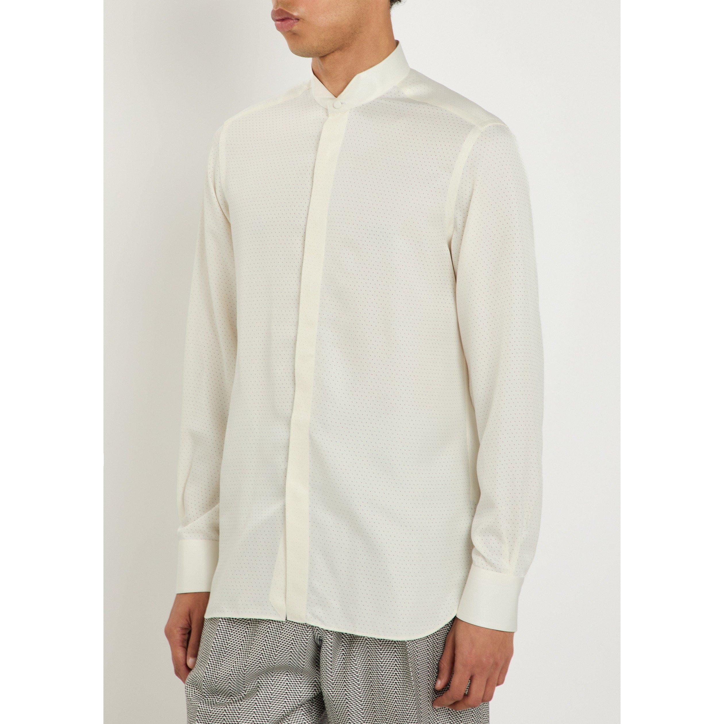 WHITE - Tom Ford - TOM FORD DOT SILK TWILL SLIM F - 2