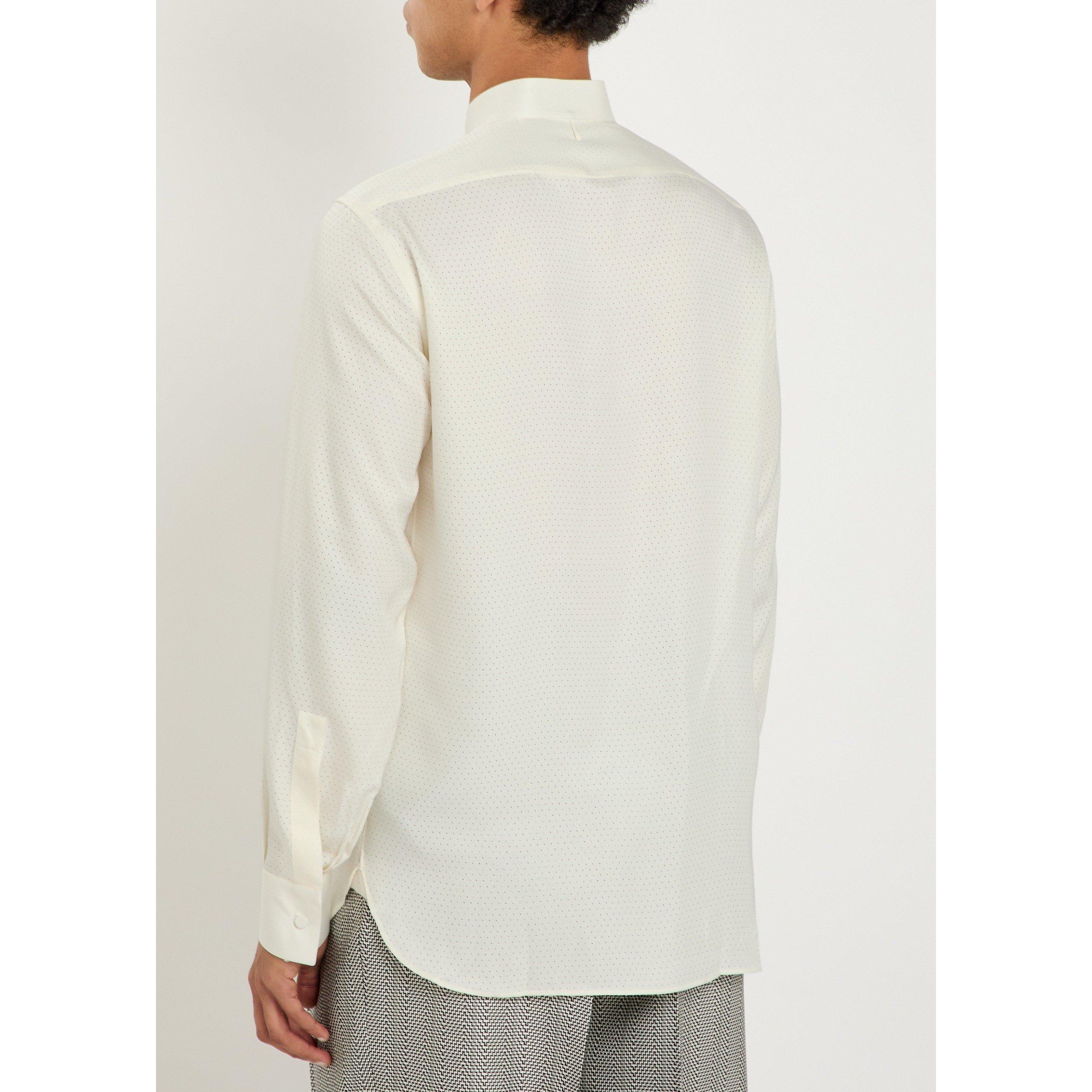 WHITE - Tom Ford - TOM FORD DOT SILK TWILL SLIM F - 3