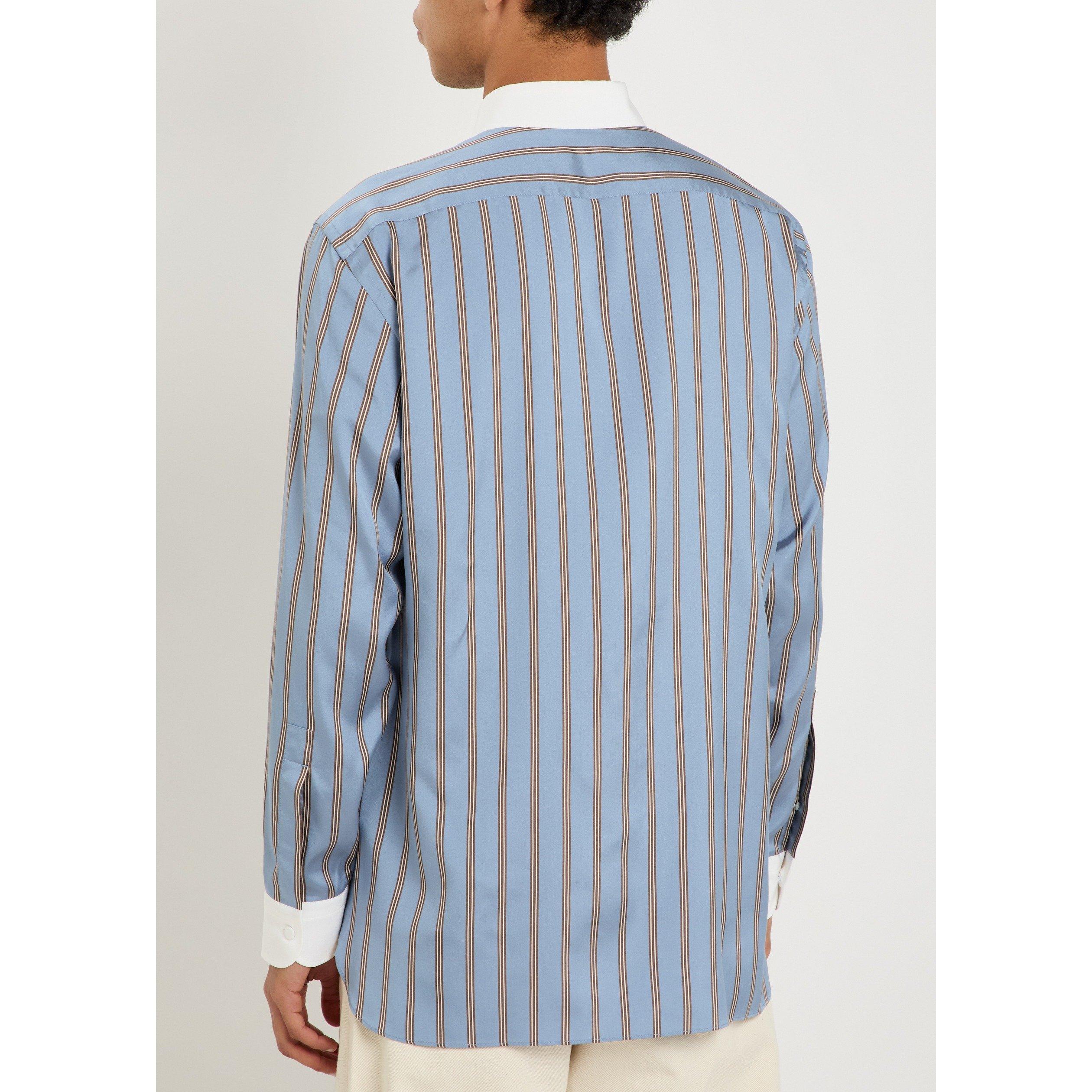 BLUE AND OTHER - Tom Ford - TOM FORD SILK JACQUARD STRIPE - 3