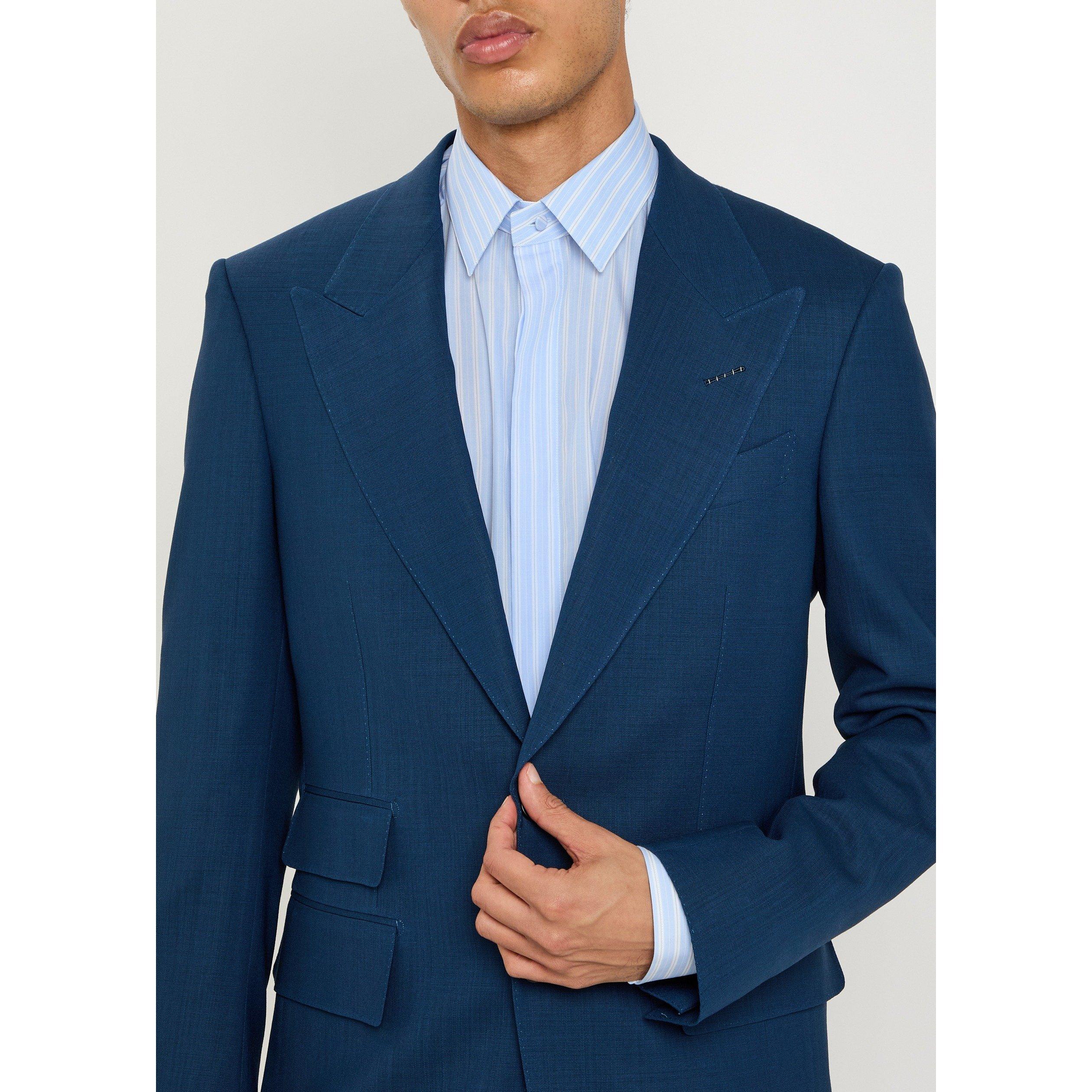 LIGHT BLUE - Tom Ford - TOM FORD TWILL STRIPE LS SHIRT - 4
