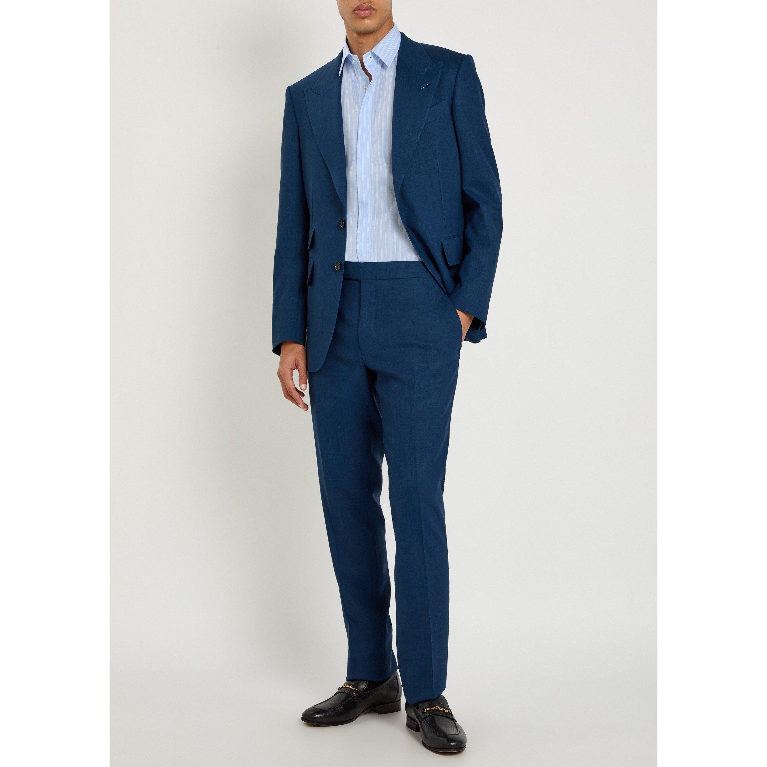 LIGHT BLUE - Tom Ford - TOM FORD TWILL STRIPE LS SHIRT - 5
