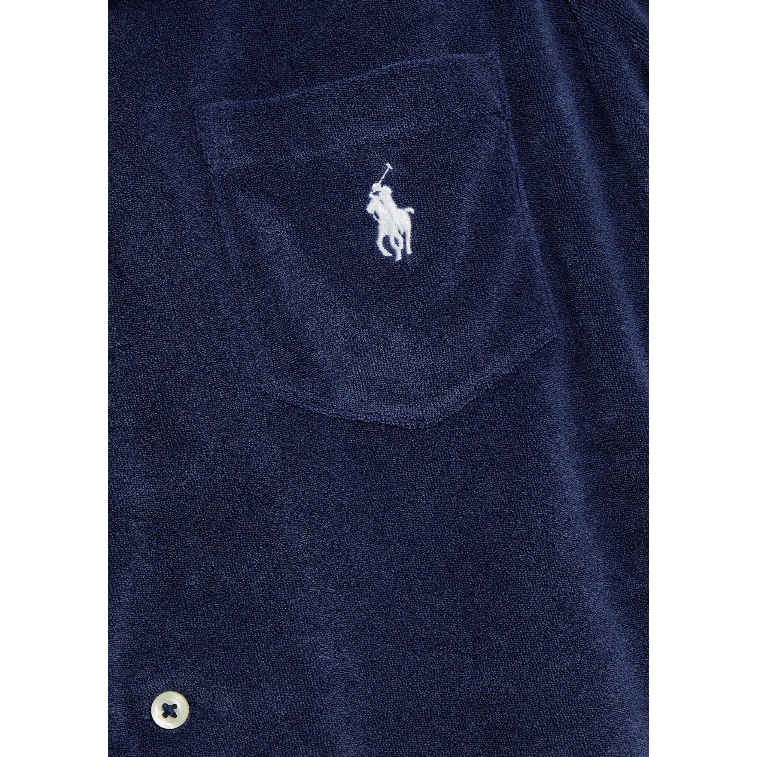 NAVY - Polo Ralph Lauren - Men's Short-Sleeve Cotton Camp Collar Shirt - 4