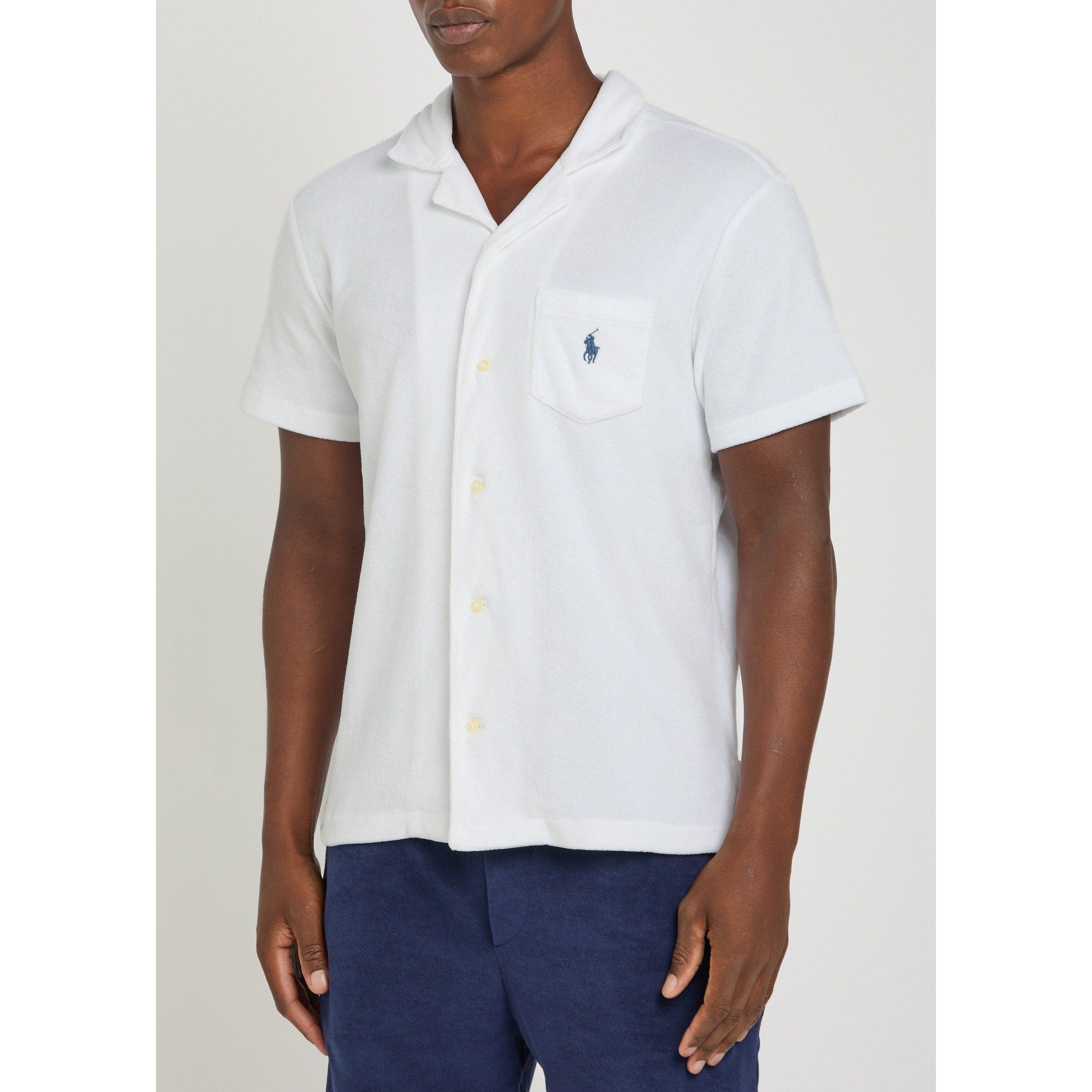 WHITE - Polo Ralph Lauren - Men's Short-Sleeve Cotton Pocket Shirt - 2