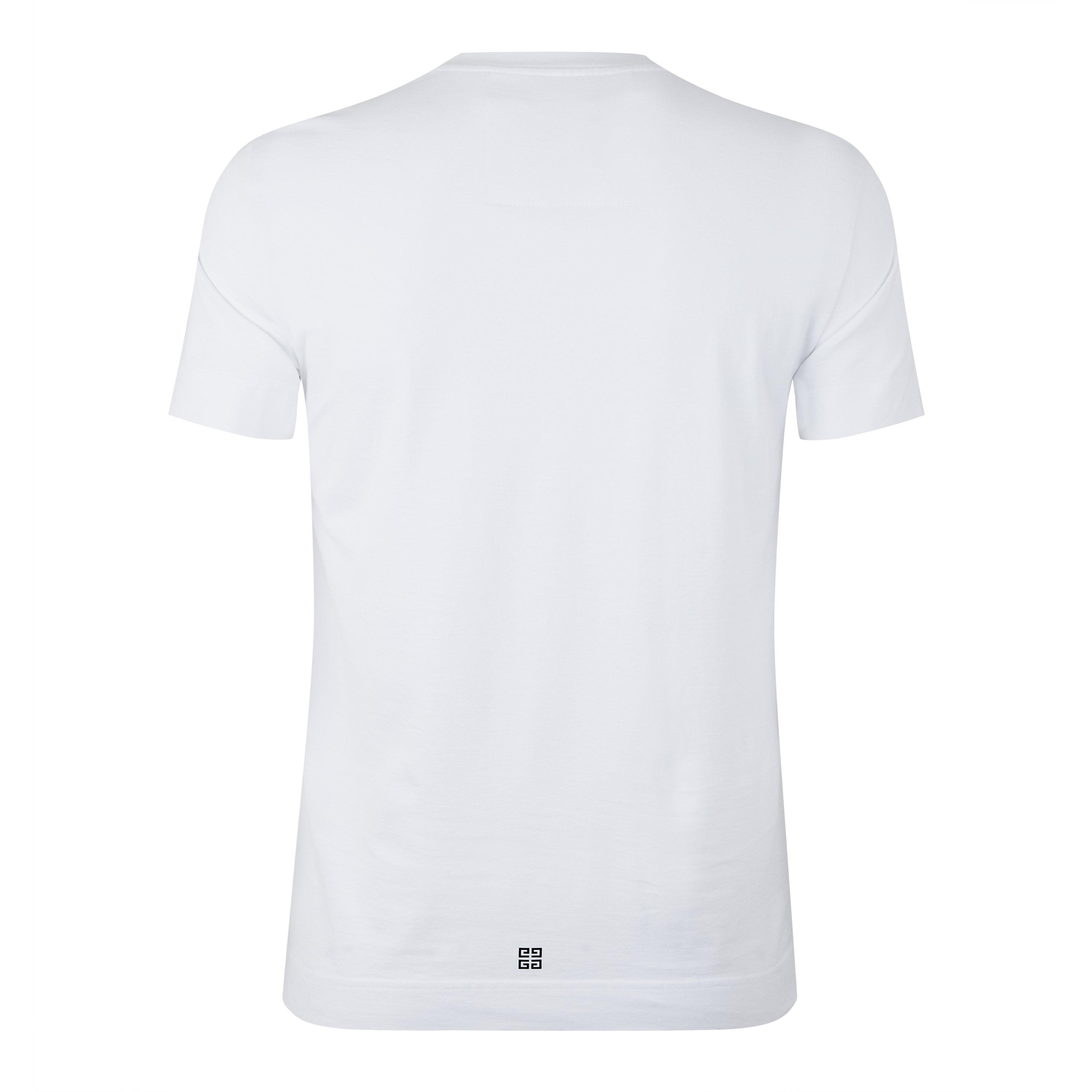 GIVENCHY ジバンシィ 両面ロゴ slim fit Tシャツ Lホワイト GIVENCHY Men's Slim Fit T-Shirt | Flannels