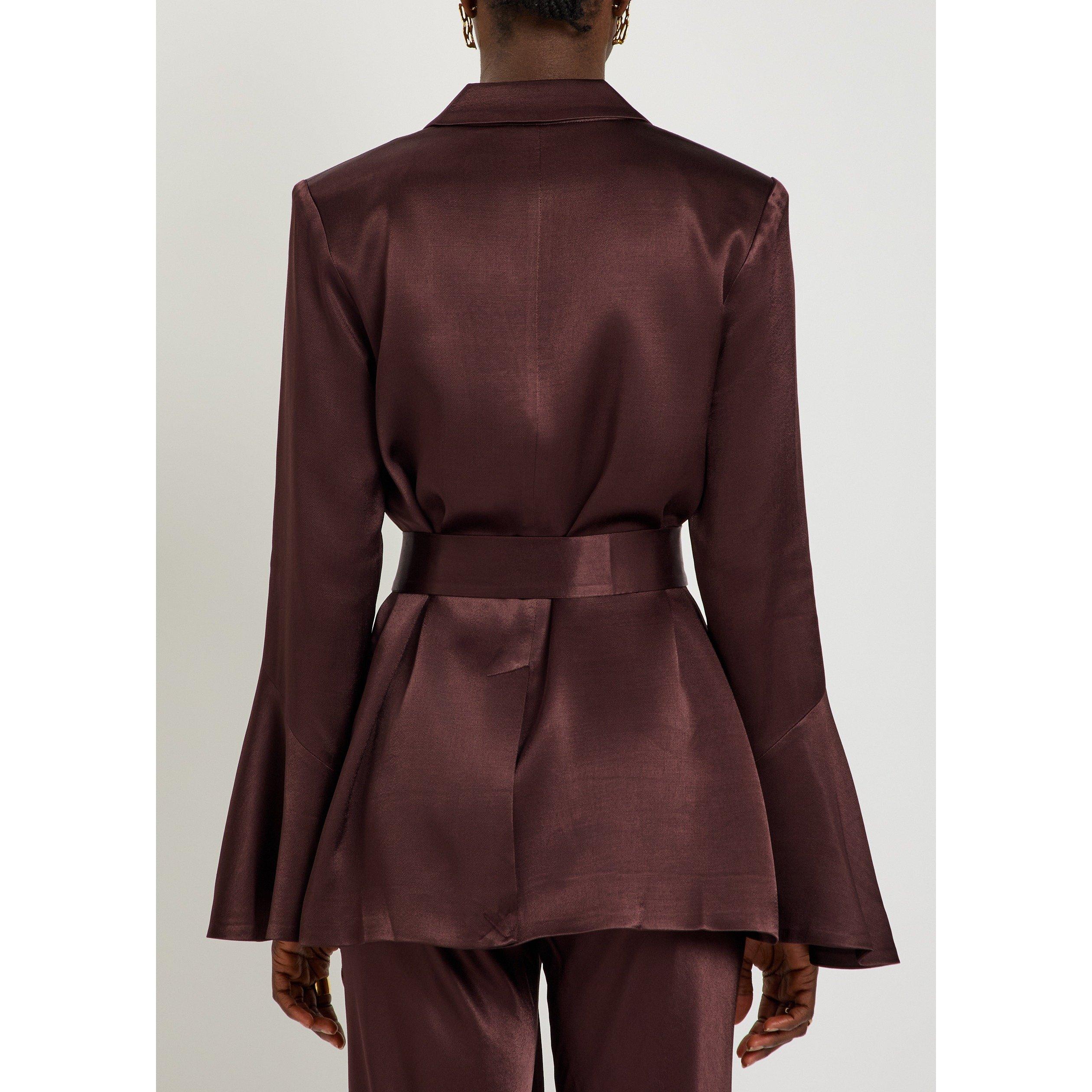 DARK BROWN - Shona Joy - BZ La Lune Flared Blazer - 3