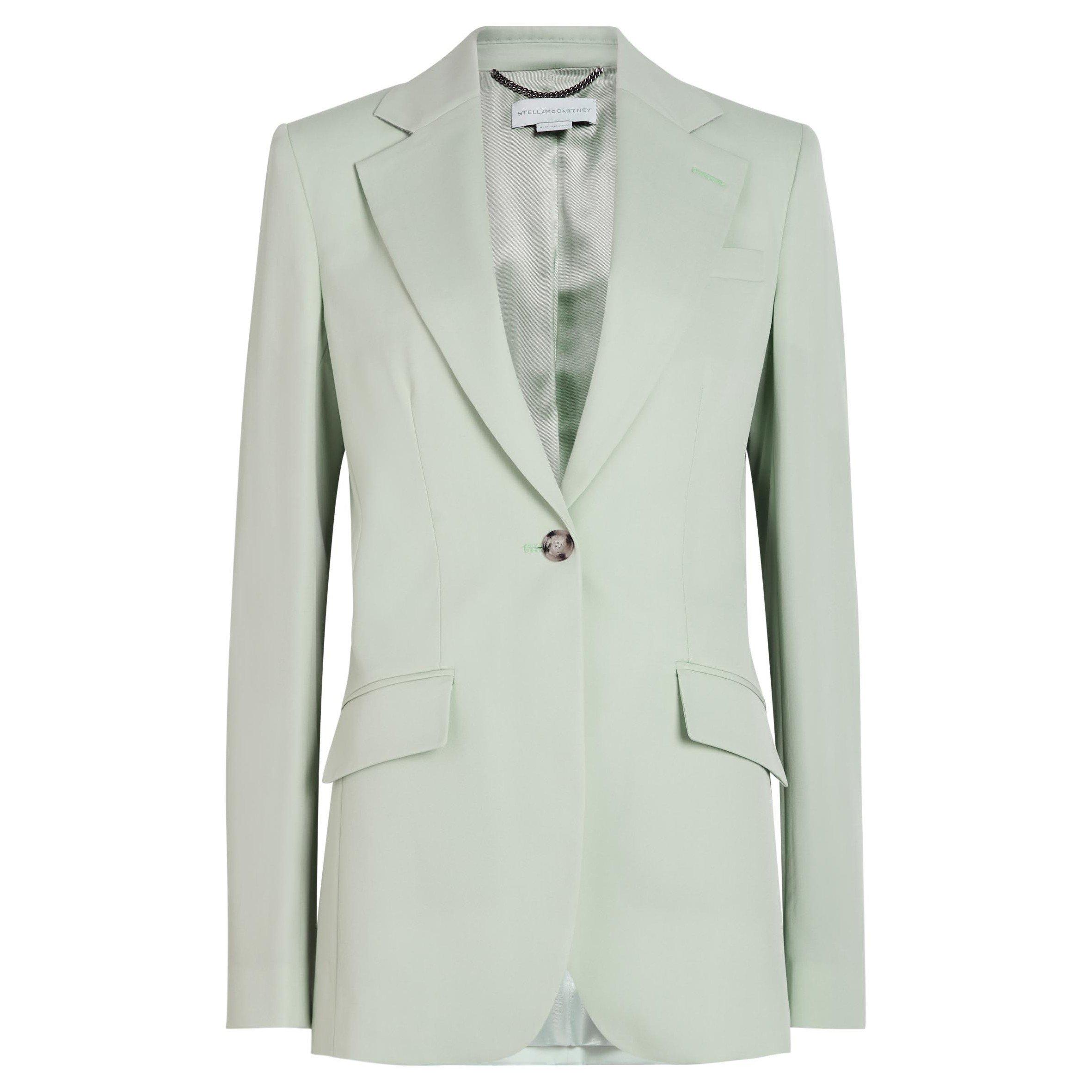 LIGHT BLUE - Stella McCartney - Slim Flannel Blazer - 1