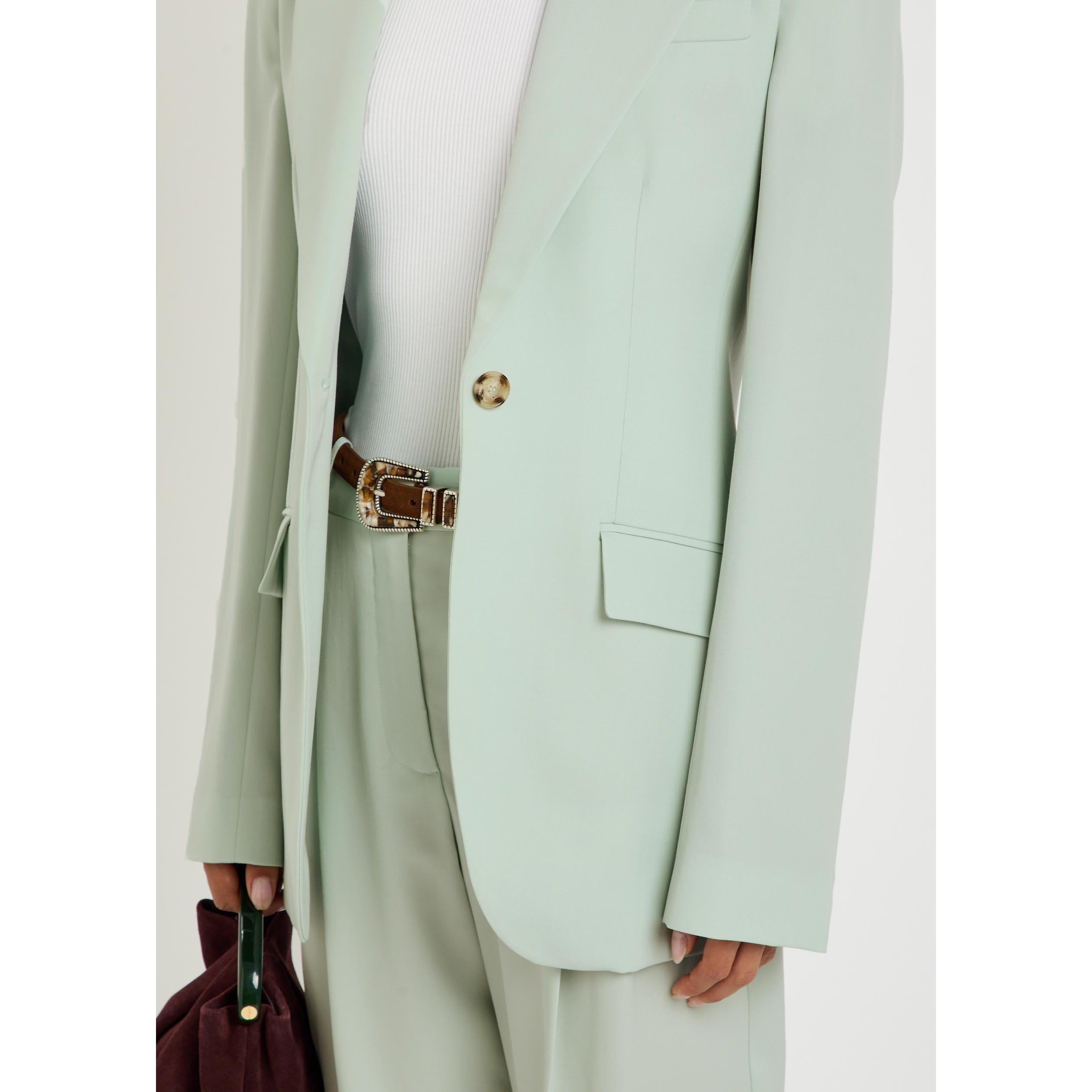 LIGHT BLUE - Stella McCartney - Slim Flannel Blazer - 4