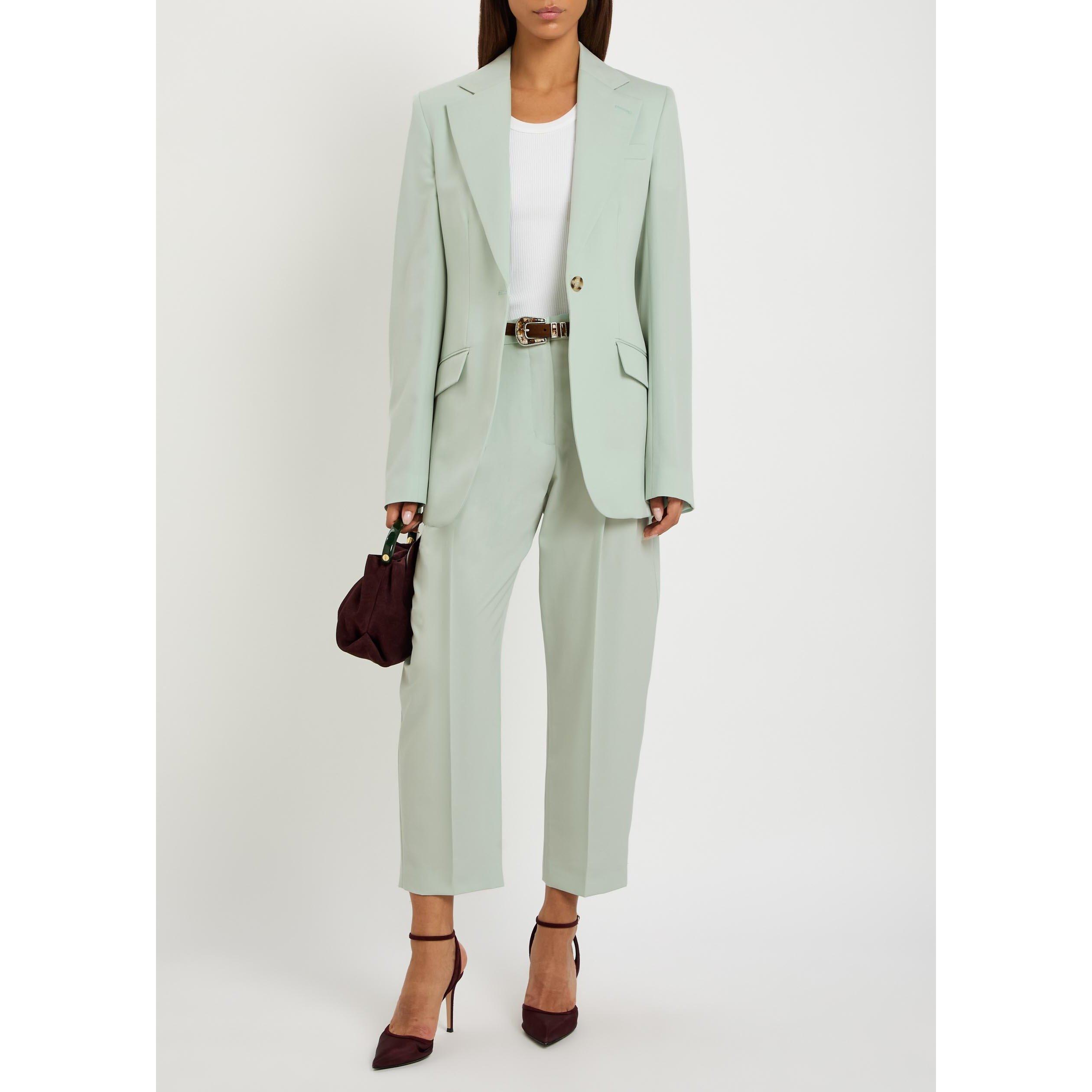 LIGHT BLUE - Stella McCartney - Slim Flannel Blazer - 5