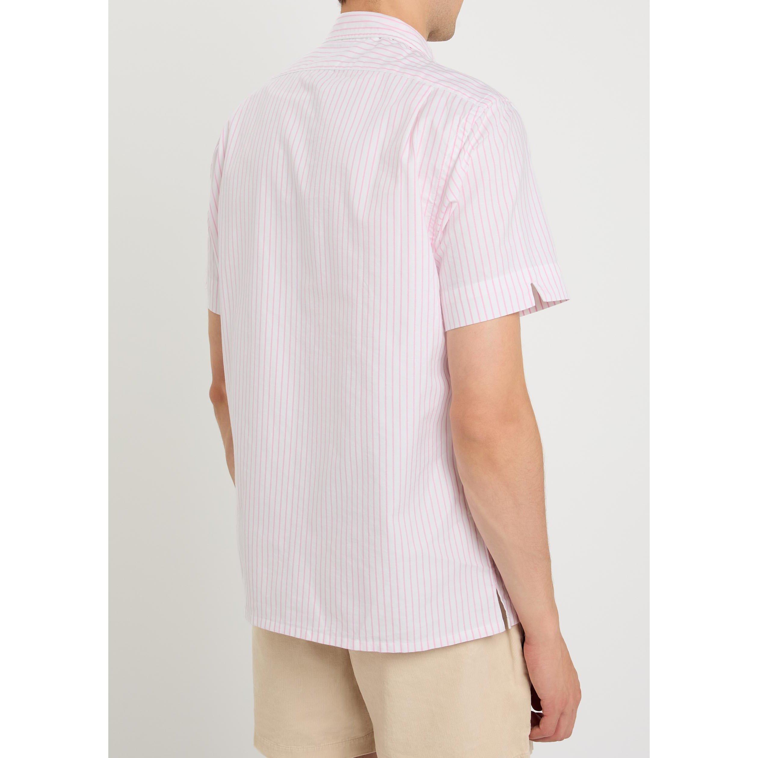 WHITE AND OTHER - Polo Ralph Lauren - Men's Striped Cotton Short-Sleeve Shirt - 3