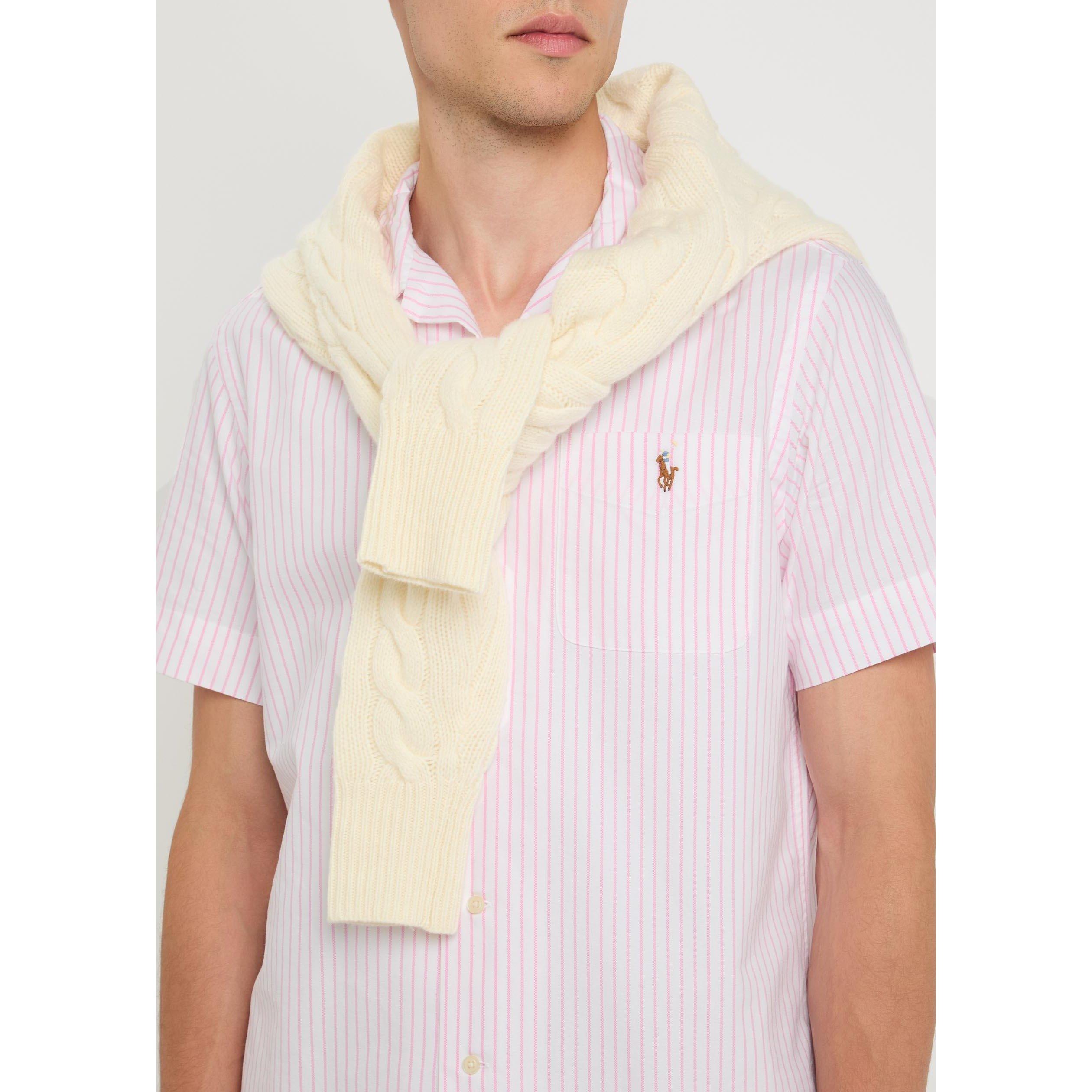 WHITE AND OTHER - Polo Ralph Lauren - Men's Striped Cotton Short-Sleeve Shirt - 4