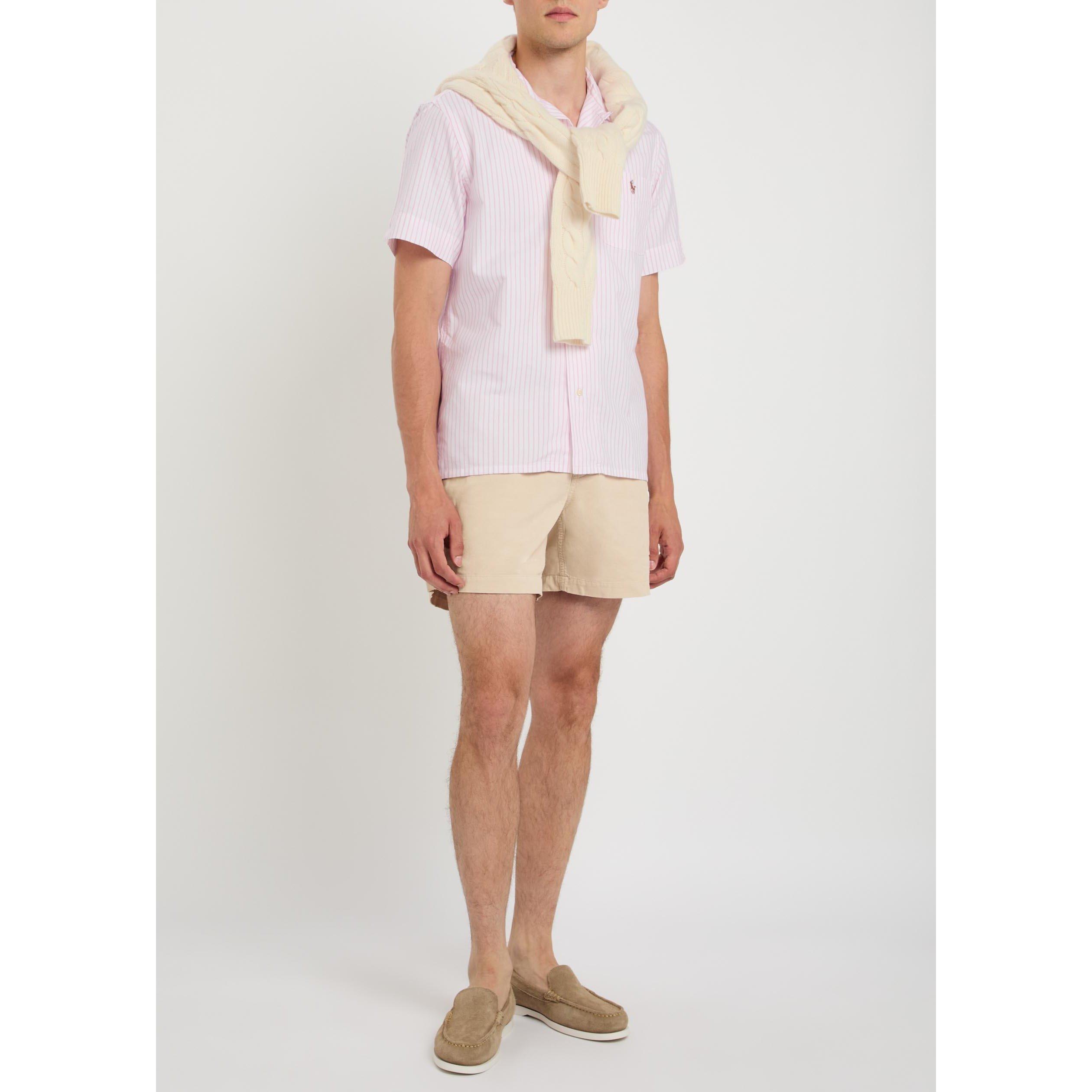 WHITE AND OTHER - Polo Ralph Lauren - Men's Striped Cotton Short-Sleeve Shirt - 5