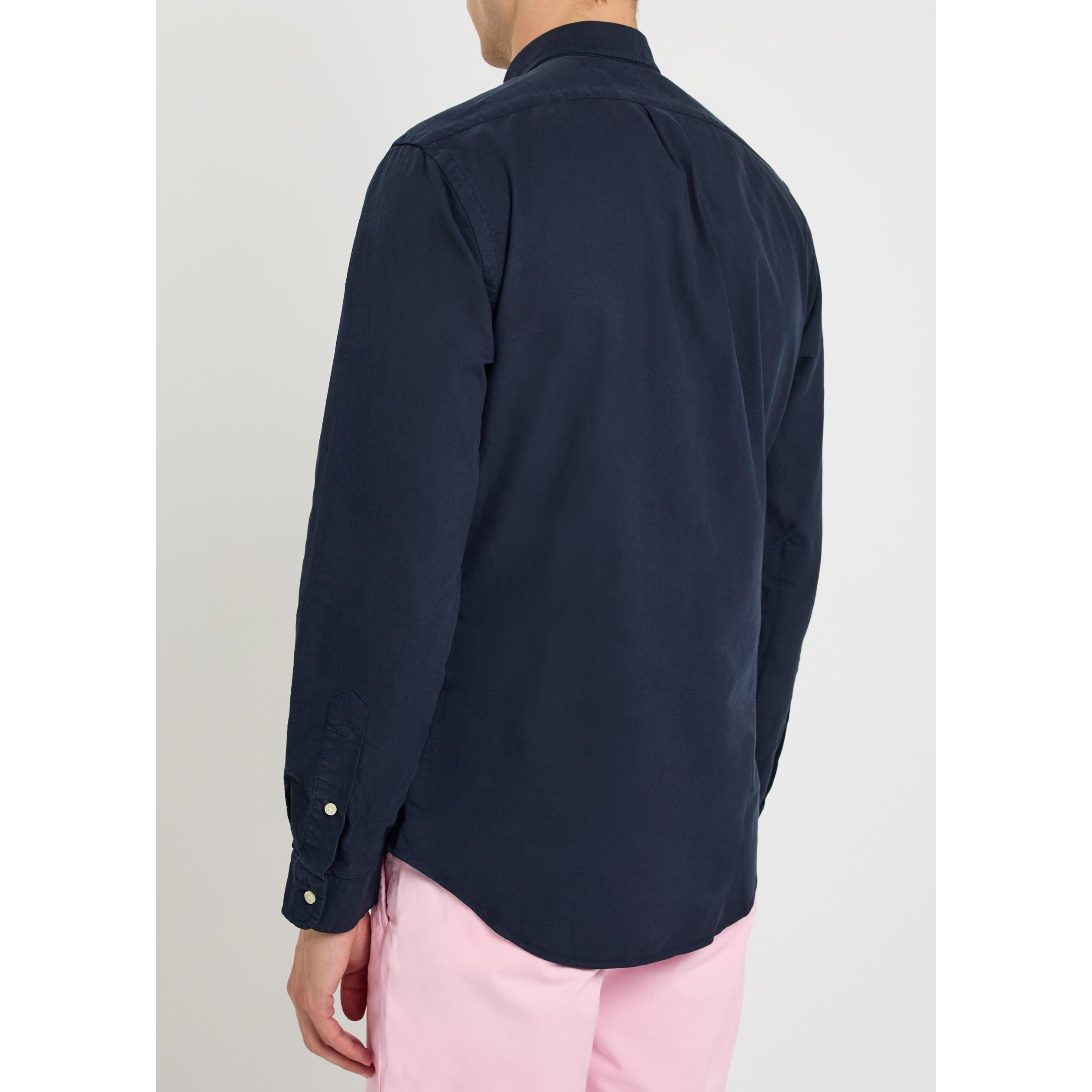 NAVY AND OTHER - Polo Ralph Lauren - Men's Cotton Long-Sleeve Slim-Fit Shirt - 3