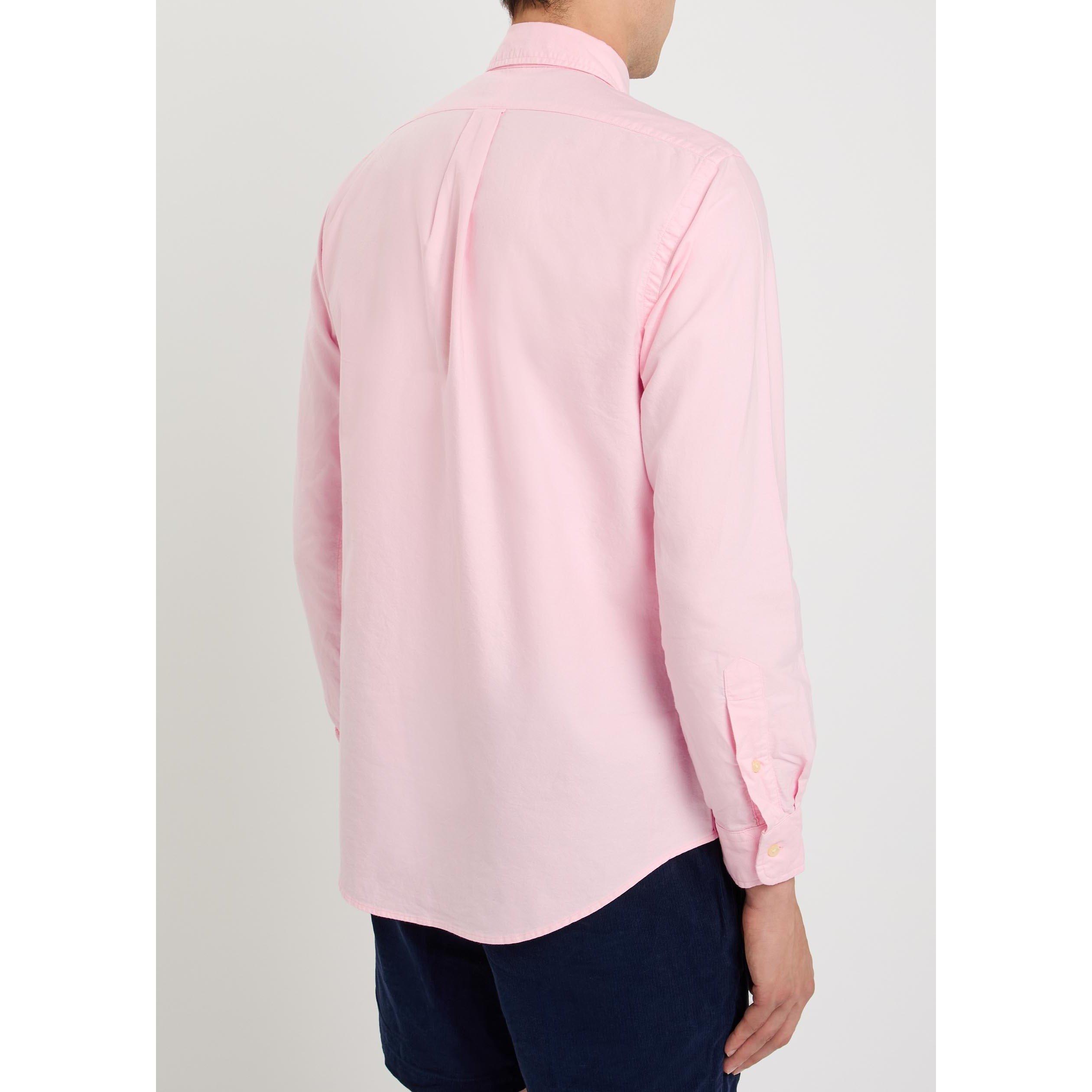 PINK - Polo Ralph Lauren - Men's Long-Sleeve Cotton Shirt - 3