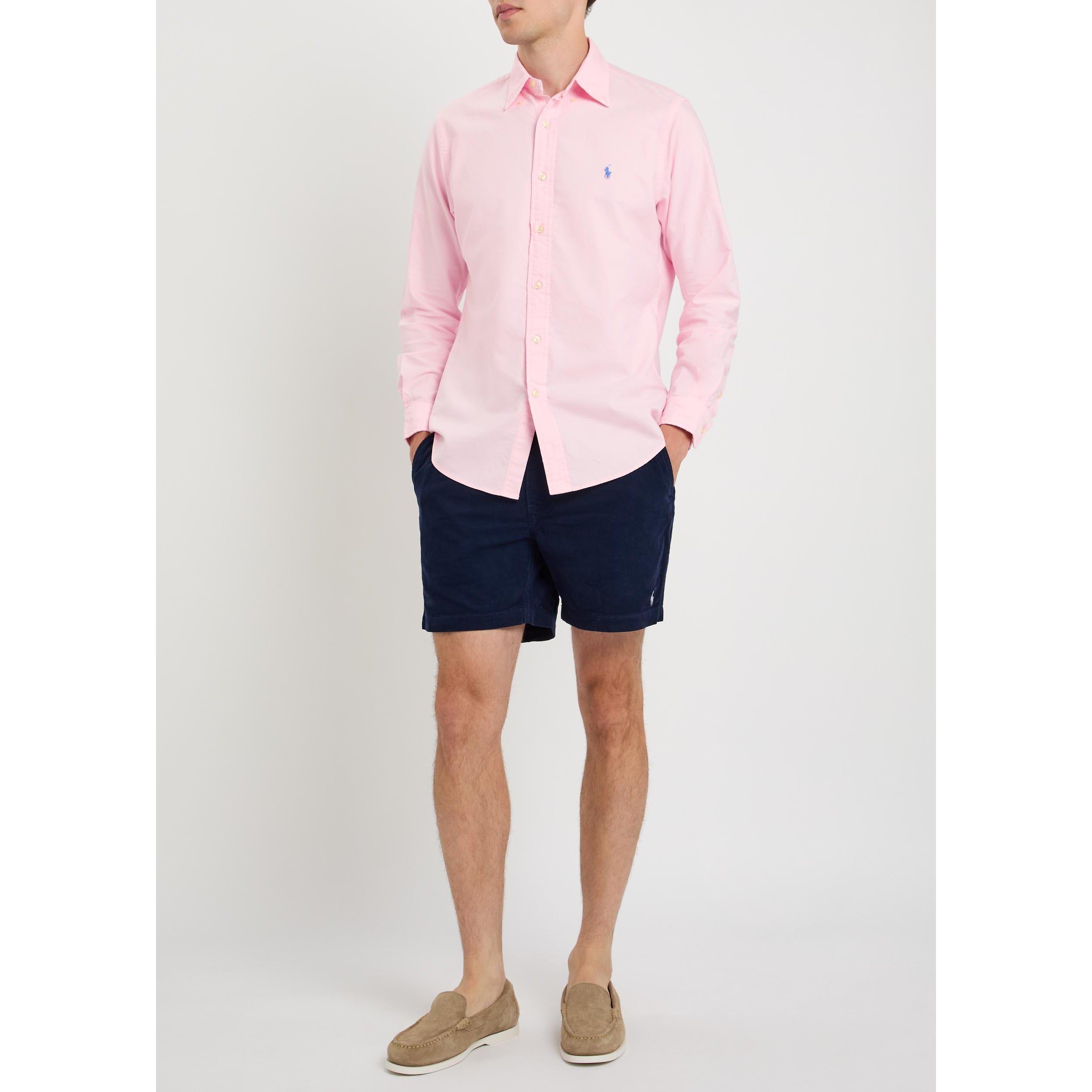 PINK - Polo Ralph Lauren - Men's Long-Sleeve Cotton Shirt - 5