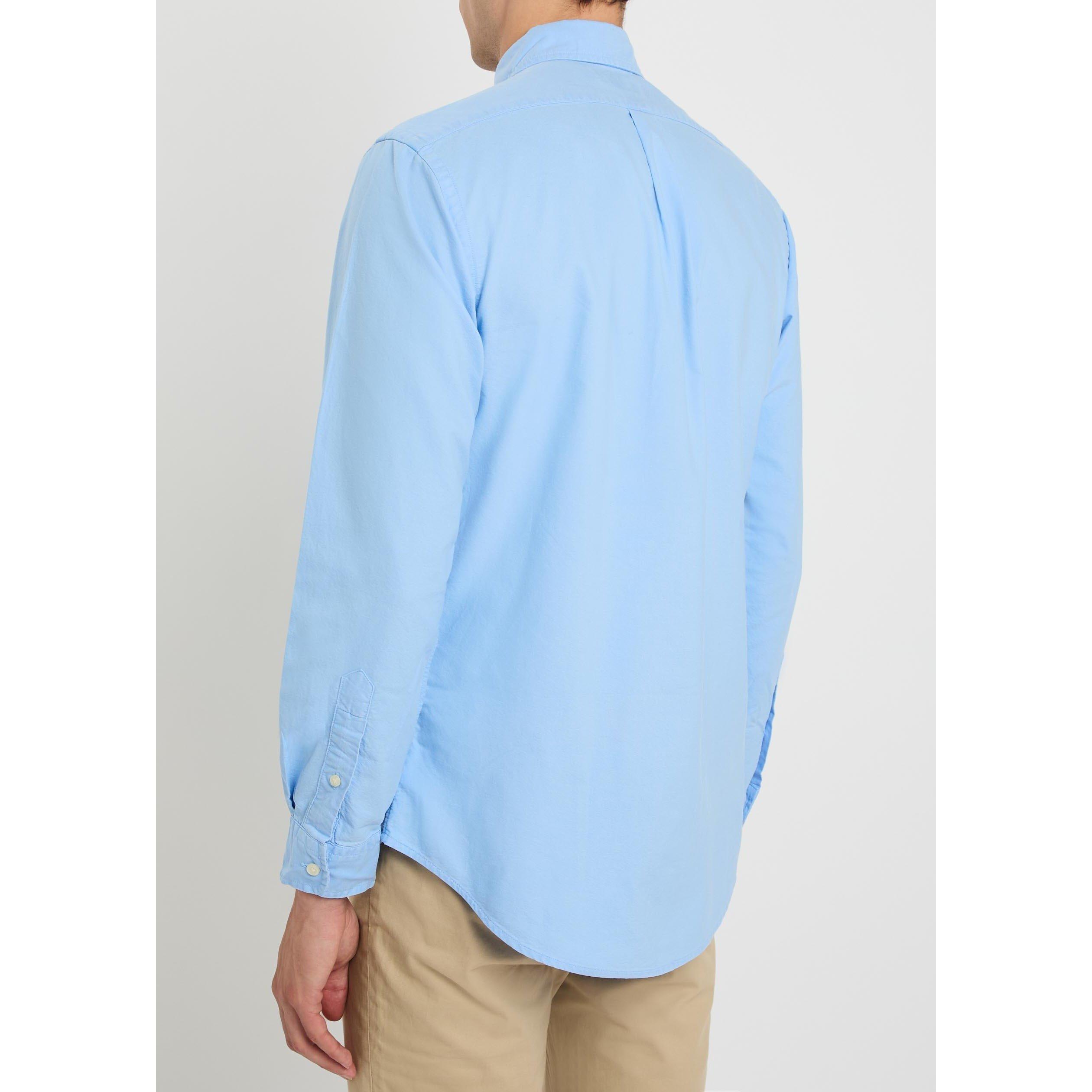 BLUE AND OTHER - Polo Ralph Lauren - Men's Long-Sleeve Cotton Oxford Shirt - 3