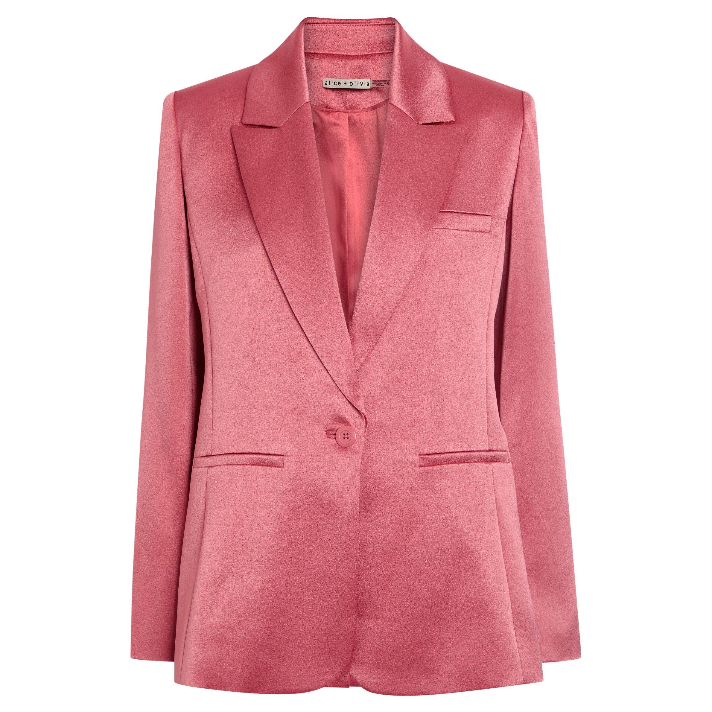 PINK - Alice And Olivia - BZ Billie Roll Cuff Blazer