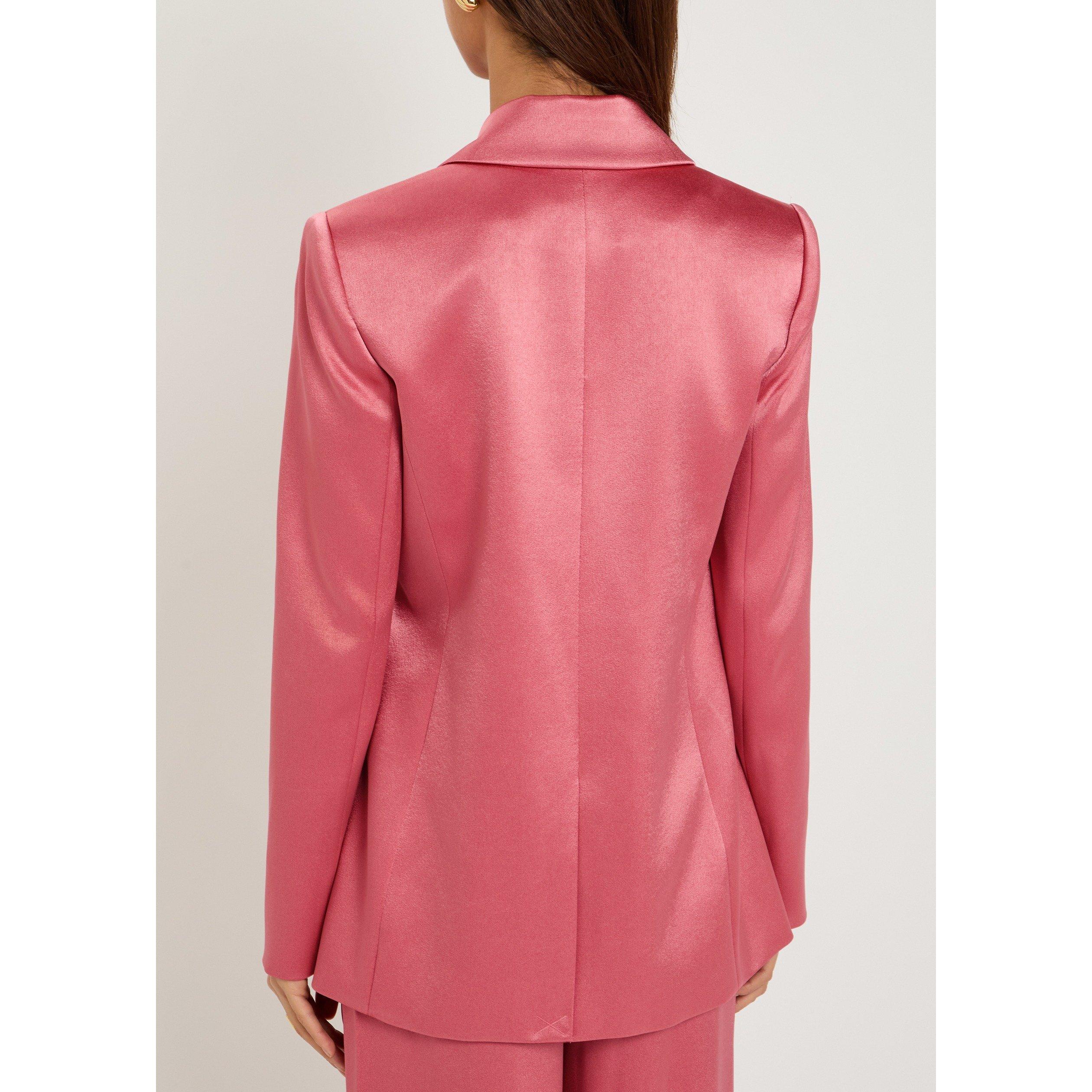 PINK - Alice And Olivia - BZ Billie Roll Cuff Blazer - 3