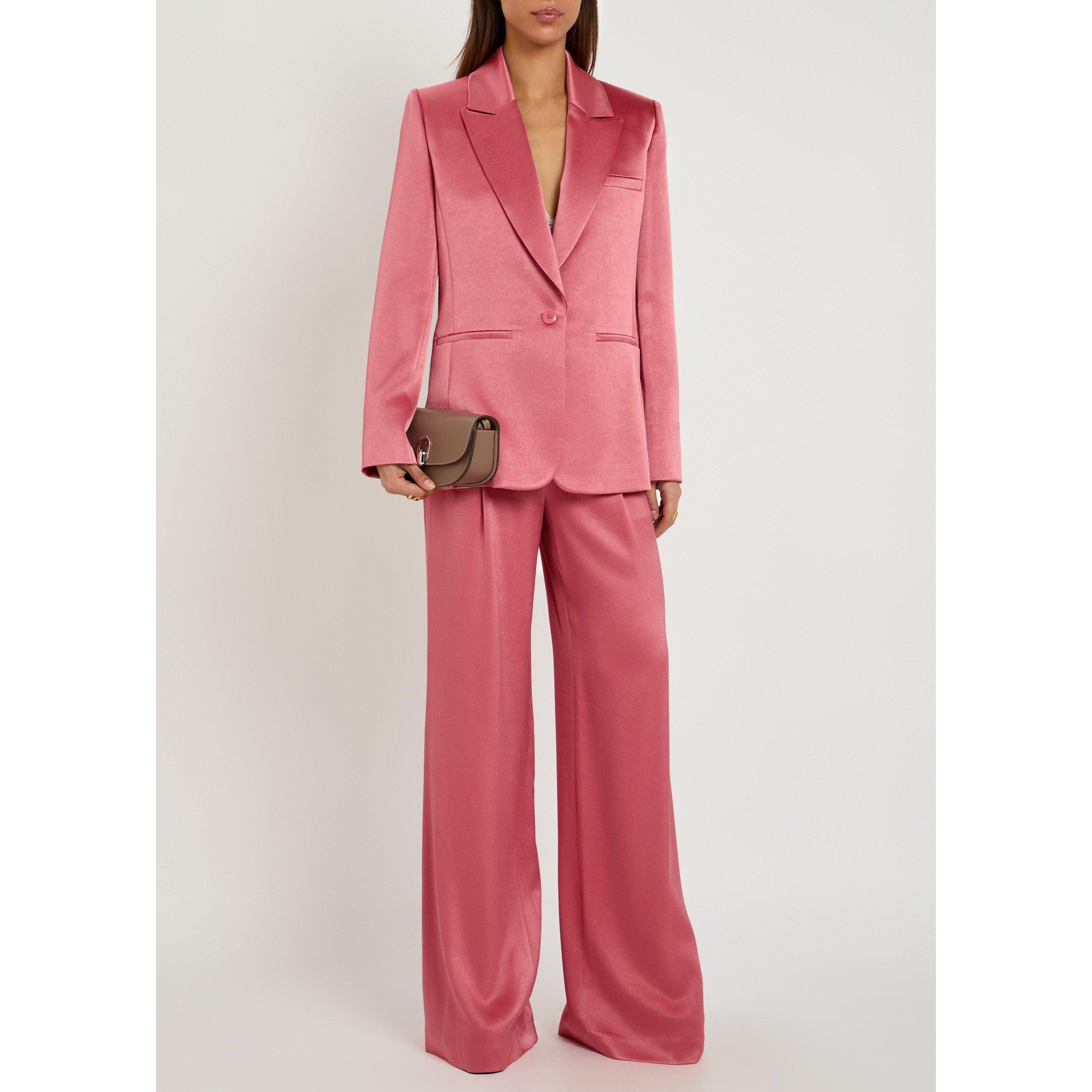 PINK - Alice And Olivia - BZ Billie Roll Cuff Blazer - 5