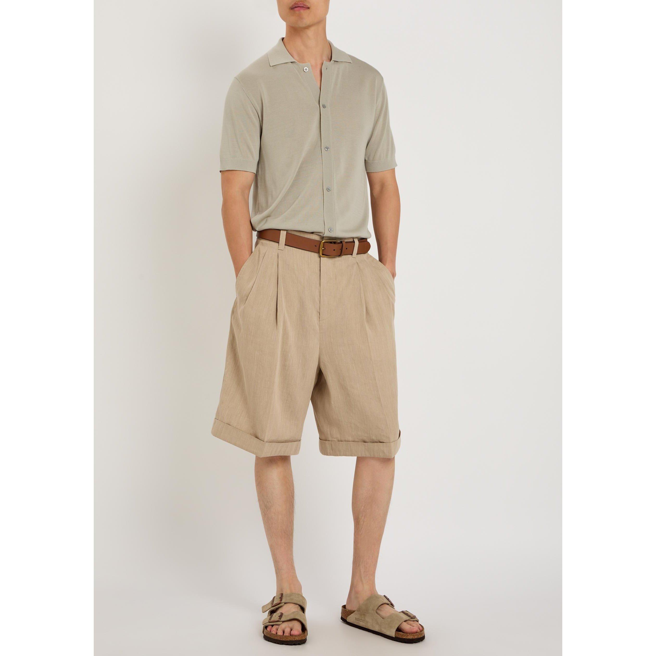 CREAM - Raith - Men's Pedro Tencel Knit Short-Sleeve Shirt - 5