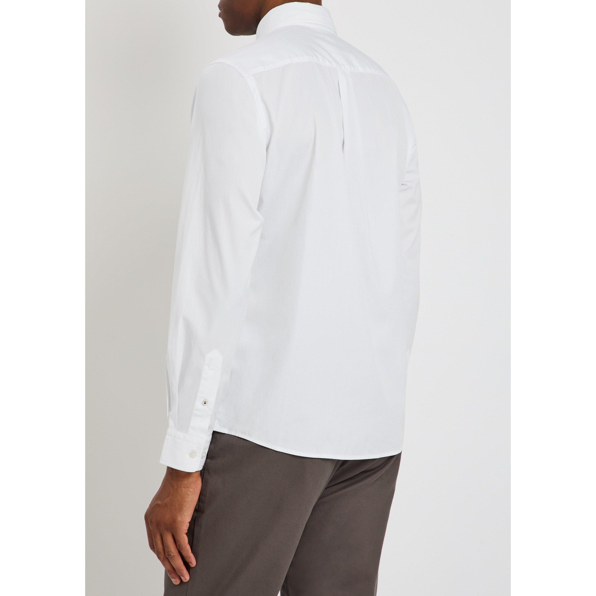 WHITE - Boss - Men's Roan Cotton Long-Sleeve Slim-Fit Shirt - 3