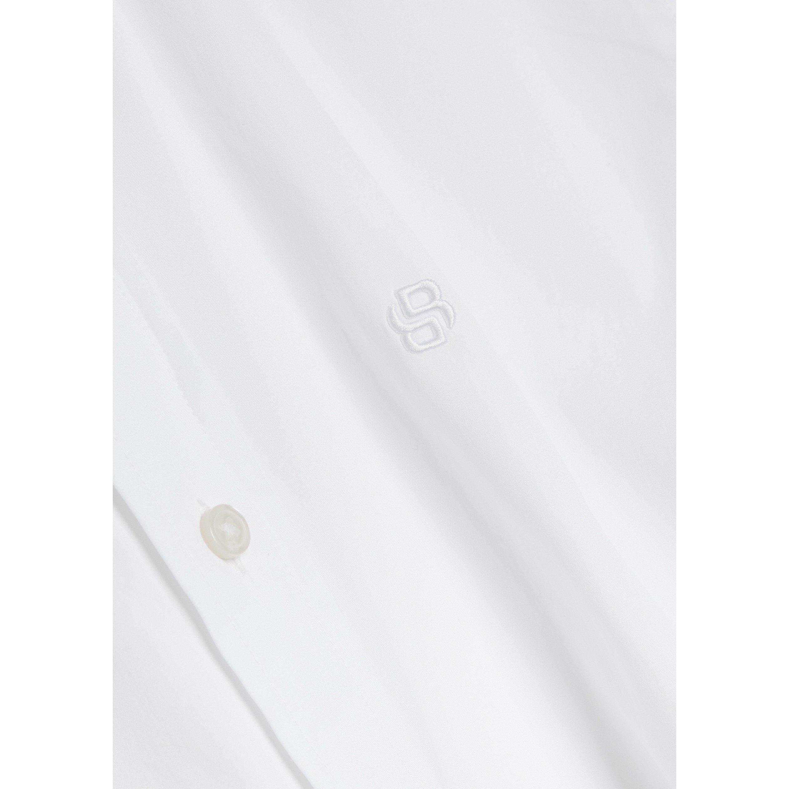 WHITE - Boss - Men's Roan Cotton Long-Sleeve Slim-Fit Shirt - 4