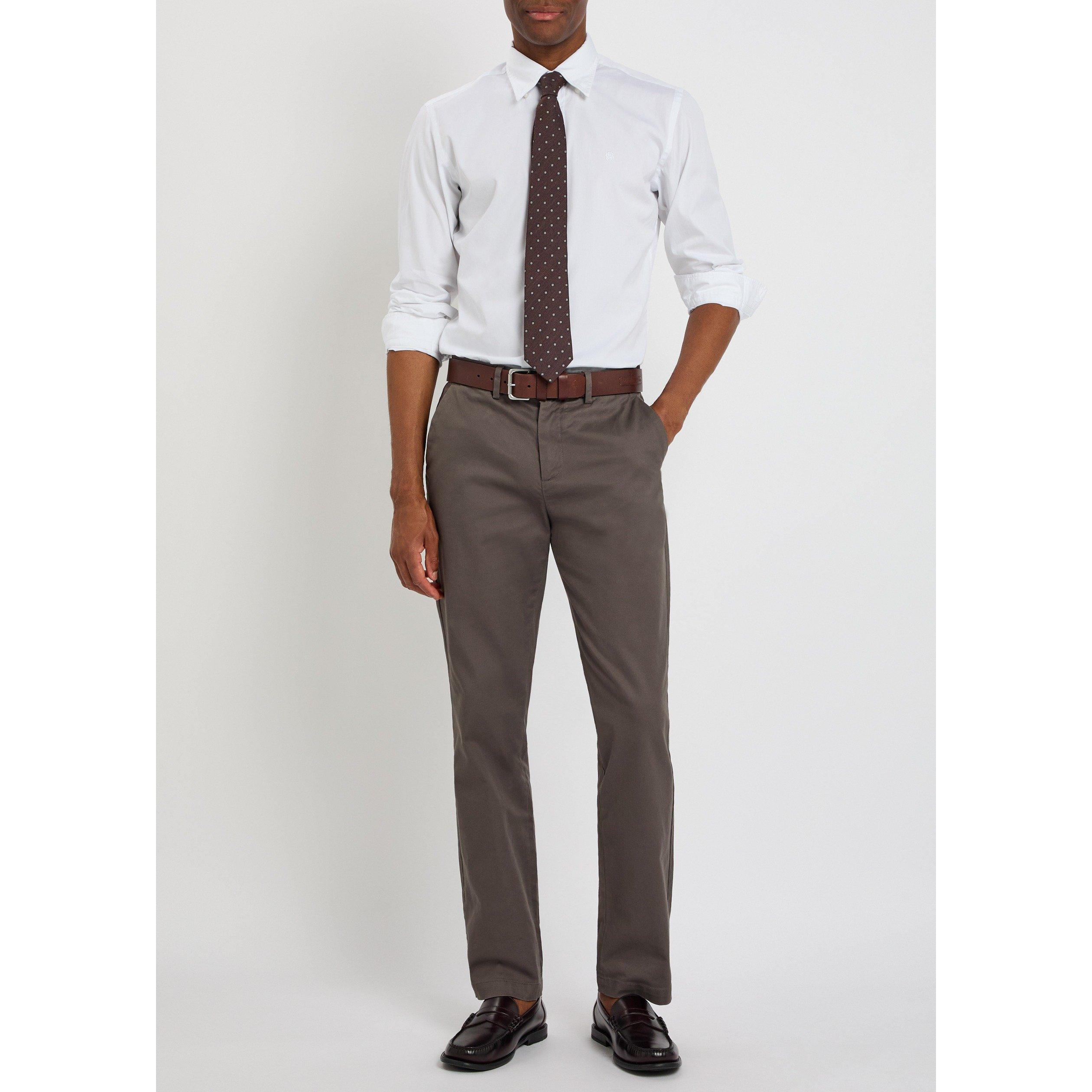 WHITE - Boss - Men's Roan Cotton Long-Sleeve Slim-Fit Shirt - 5