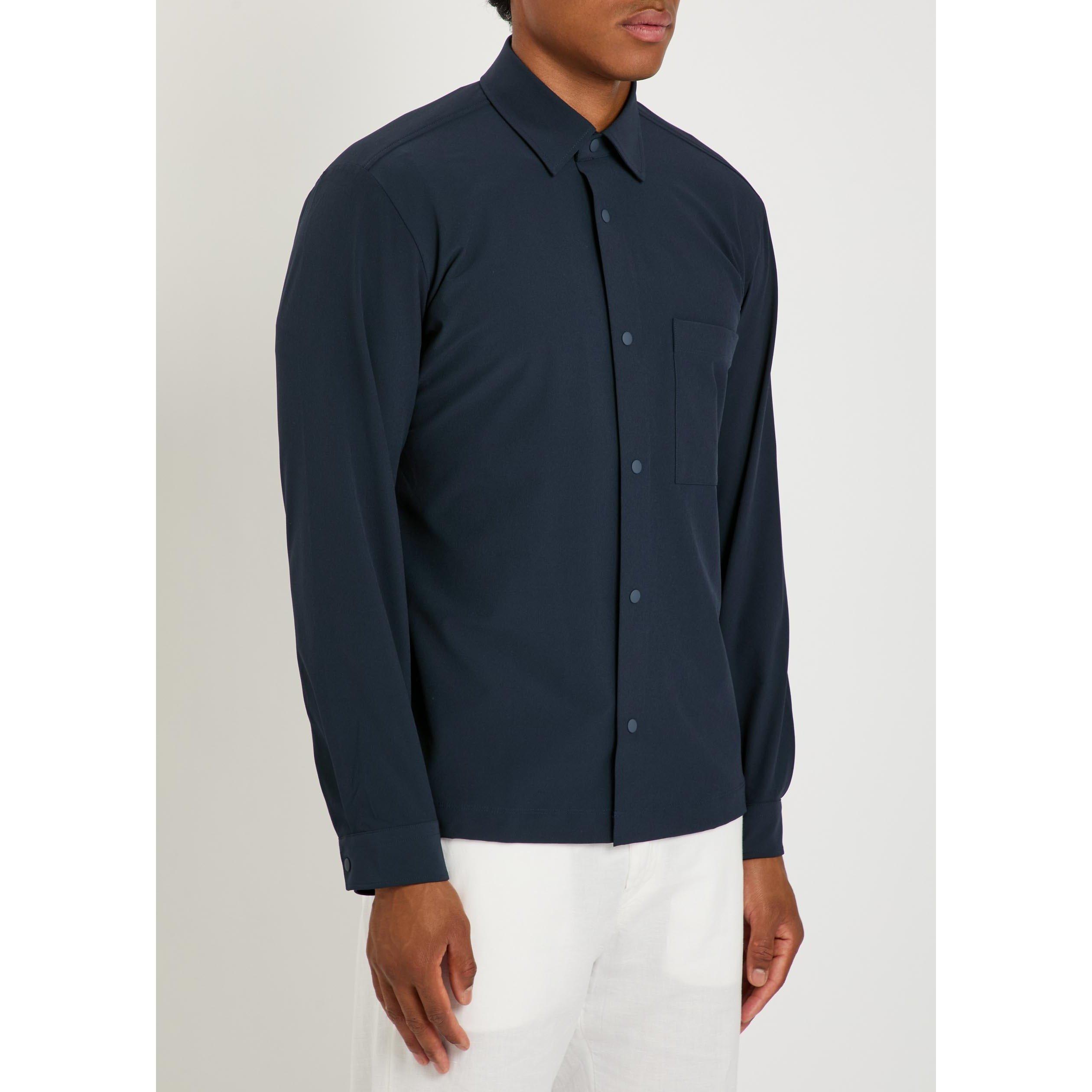 DARK BLUE - Boss - Men's Leo Long-Sleeve Shirt - 2
