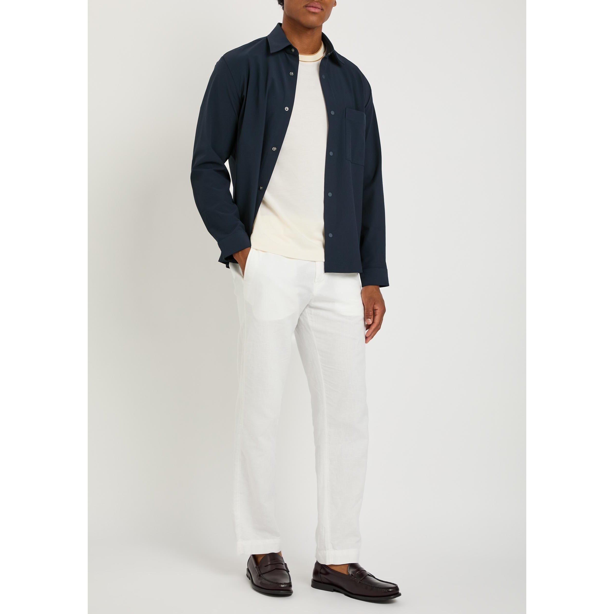 DARK BLUE - Boss - Men's Leo Long-Sleeve Shirt - 5