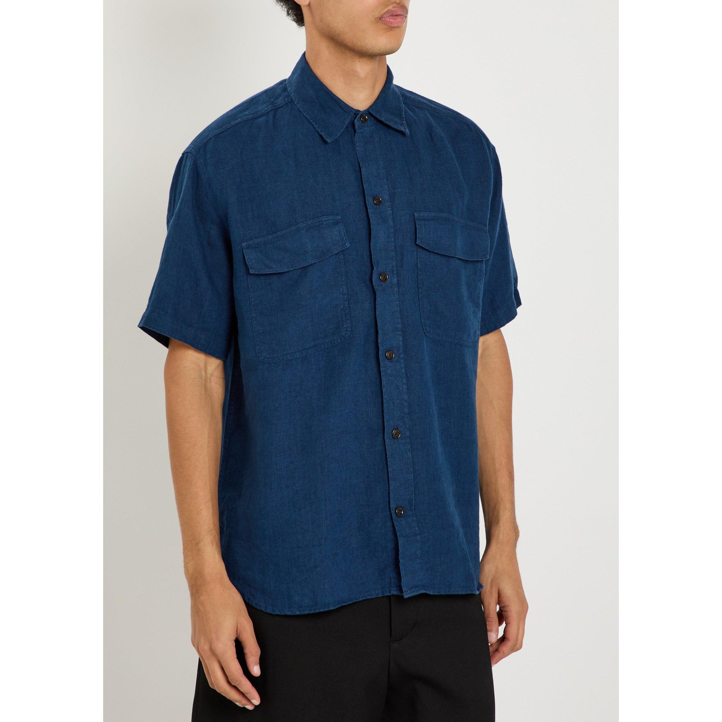 NAVY - Oliver Spencer - OS TWIN POCKET SS SHIRT NVY - 2