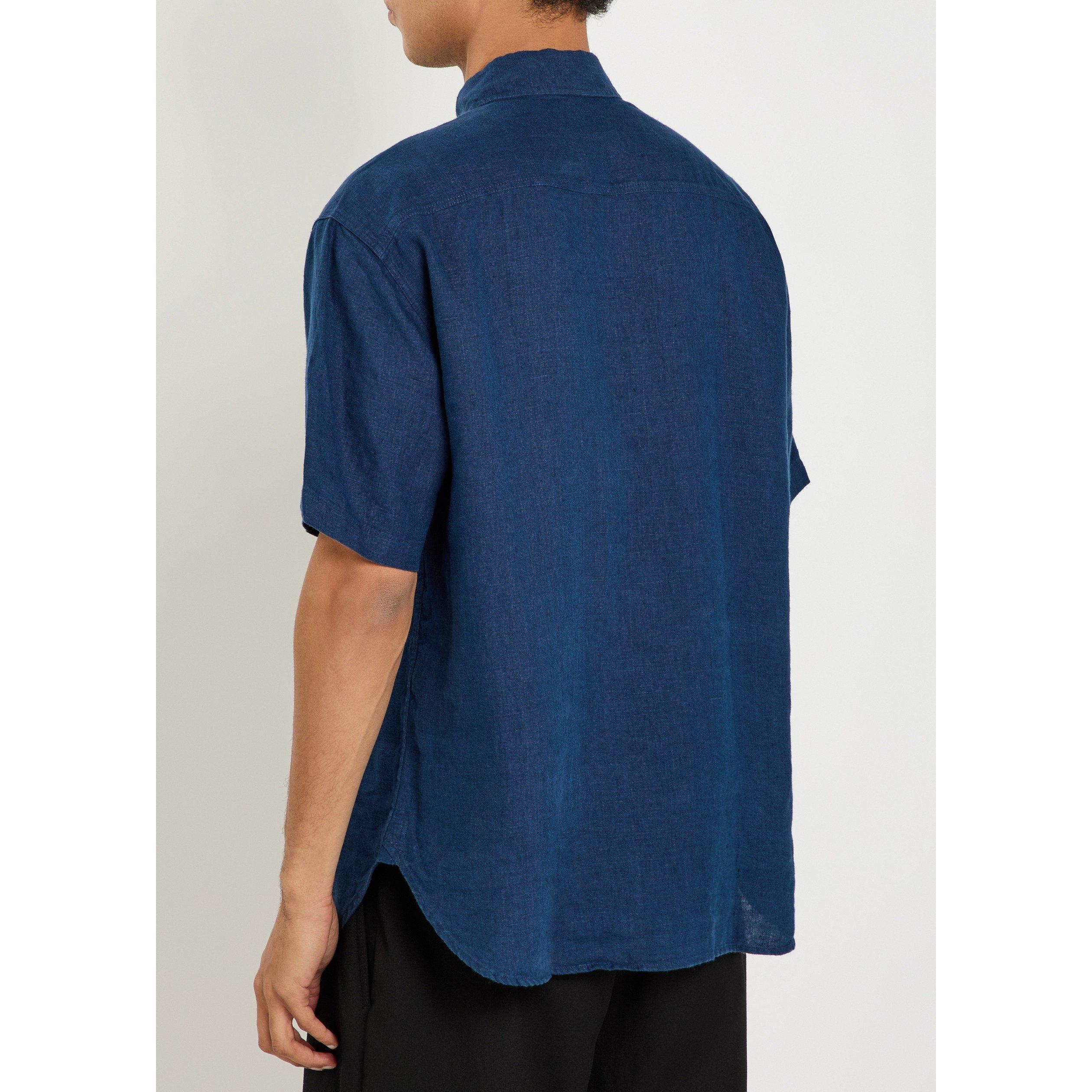 NAVY - Oliver Spencer - OS TWIN POCKET SS SHIRT NVY - 3
