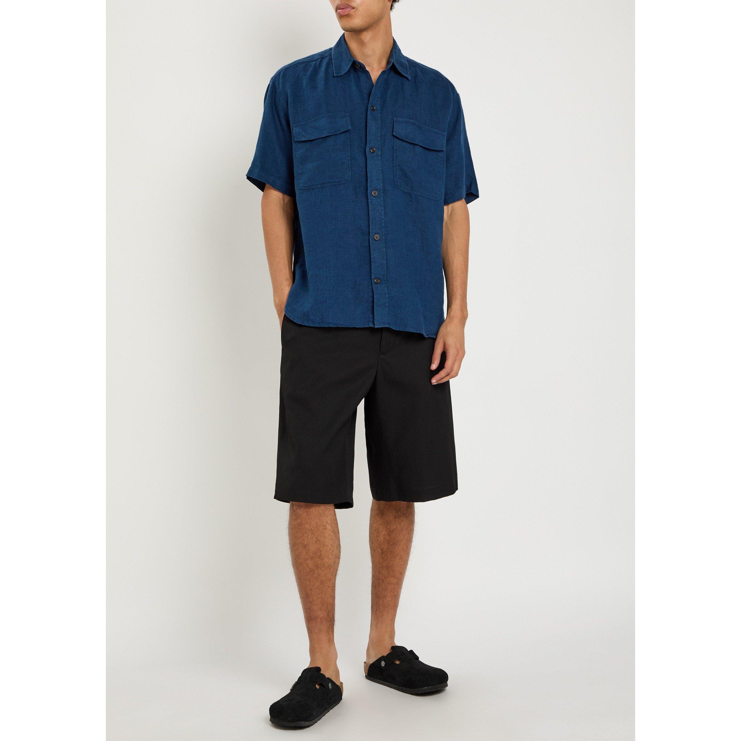 NAVY - Oliver Spencer - OS TWIN POCKET SS SHIRT NVY - 5