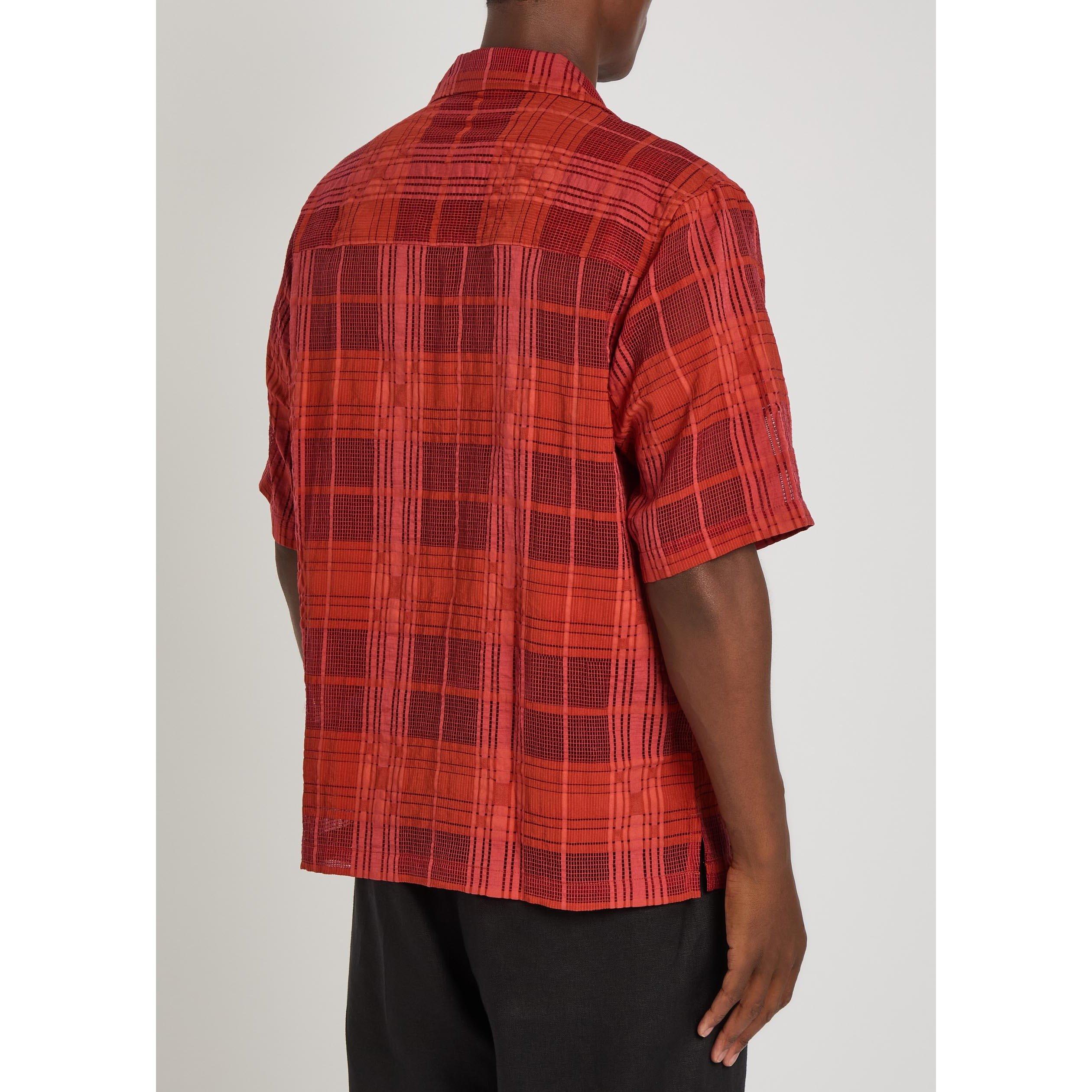 RED - NN07 - Men's Ben Check Short-Sleeve Shirt - 3